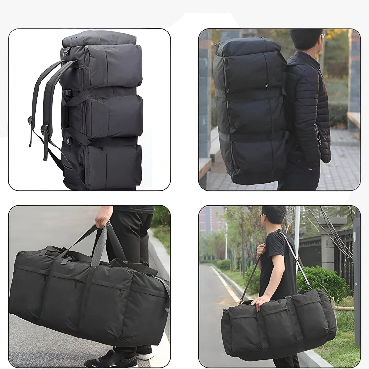 Ivo | Robust 100L borsa da viaggio – Spazio ideale per ogni avventura - - Backpacks bag mens bag - Concept Palermo
