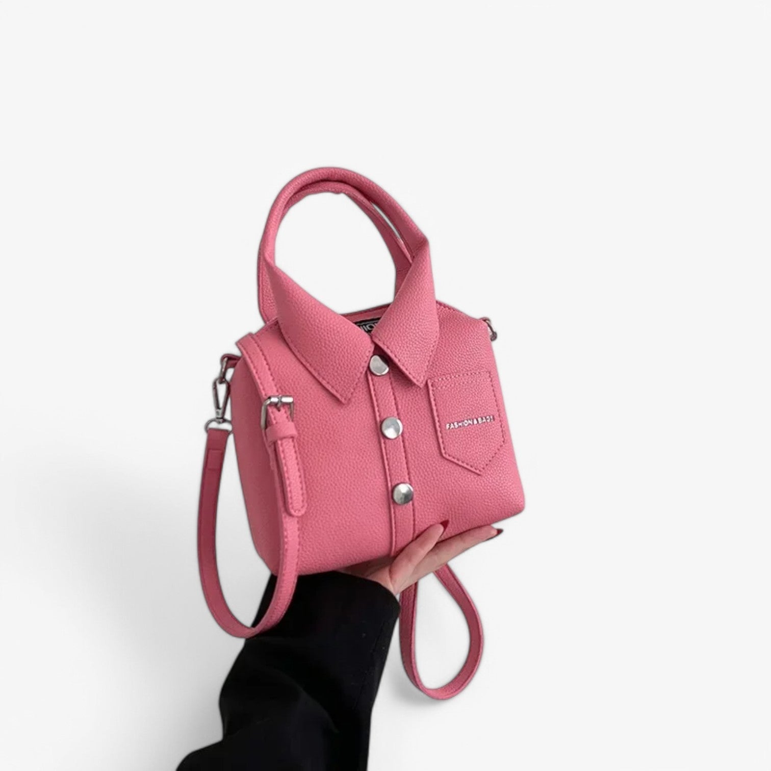 Eleanor | Borsa a tracolla compatta in PU – Design elegante, comodità quotidiana - Rosa - bag handbags women bag - Concept Palermo