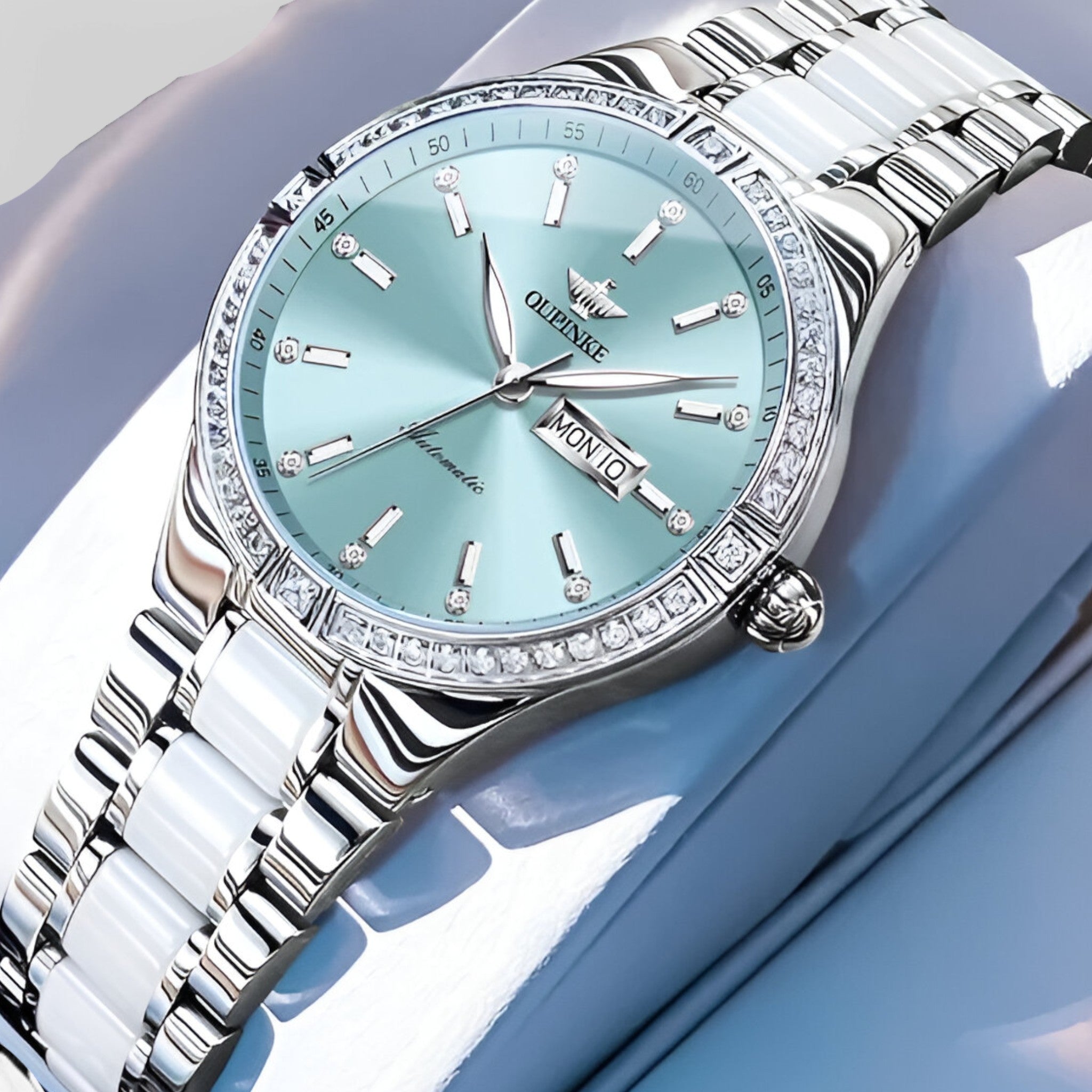 Amara | Orologio automatico da donna di lusso con movimento meccanico - Blu Cielo - female watch watch for women - Concept Palermo