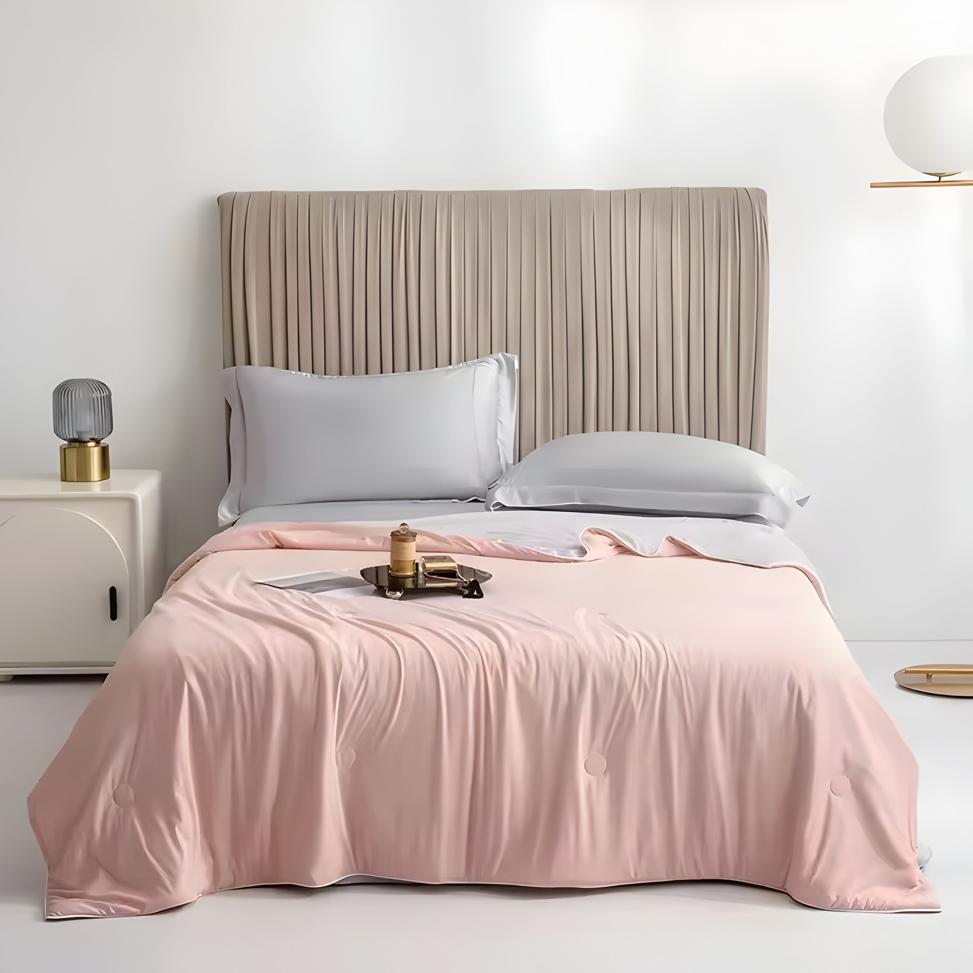 Aline | Plaid Estivo - Comfort Termico - Rosa chiaro - Blanket Blankets - Concept Palermo