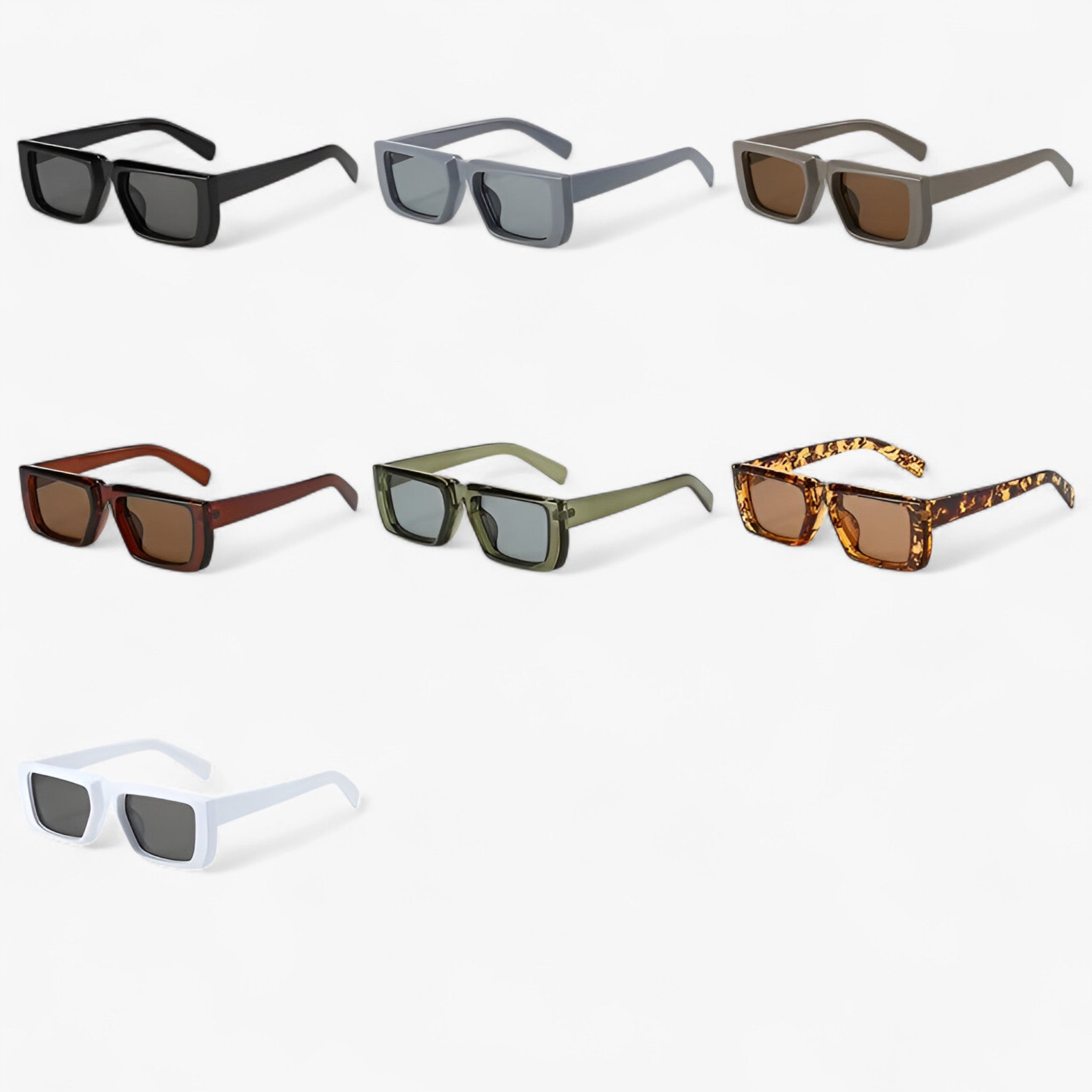 Luca | Occhiali da sole Y2K firmati con montatura squadrata unisex - - Fashion Sunglasses men sunglasses polarized mens sunglasses Polarized man sunglasses polarized sunglasses women sun glasses Sunglasses sunglasses polarized men - Concept Palermo