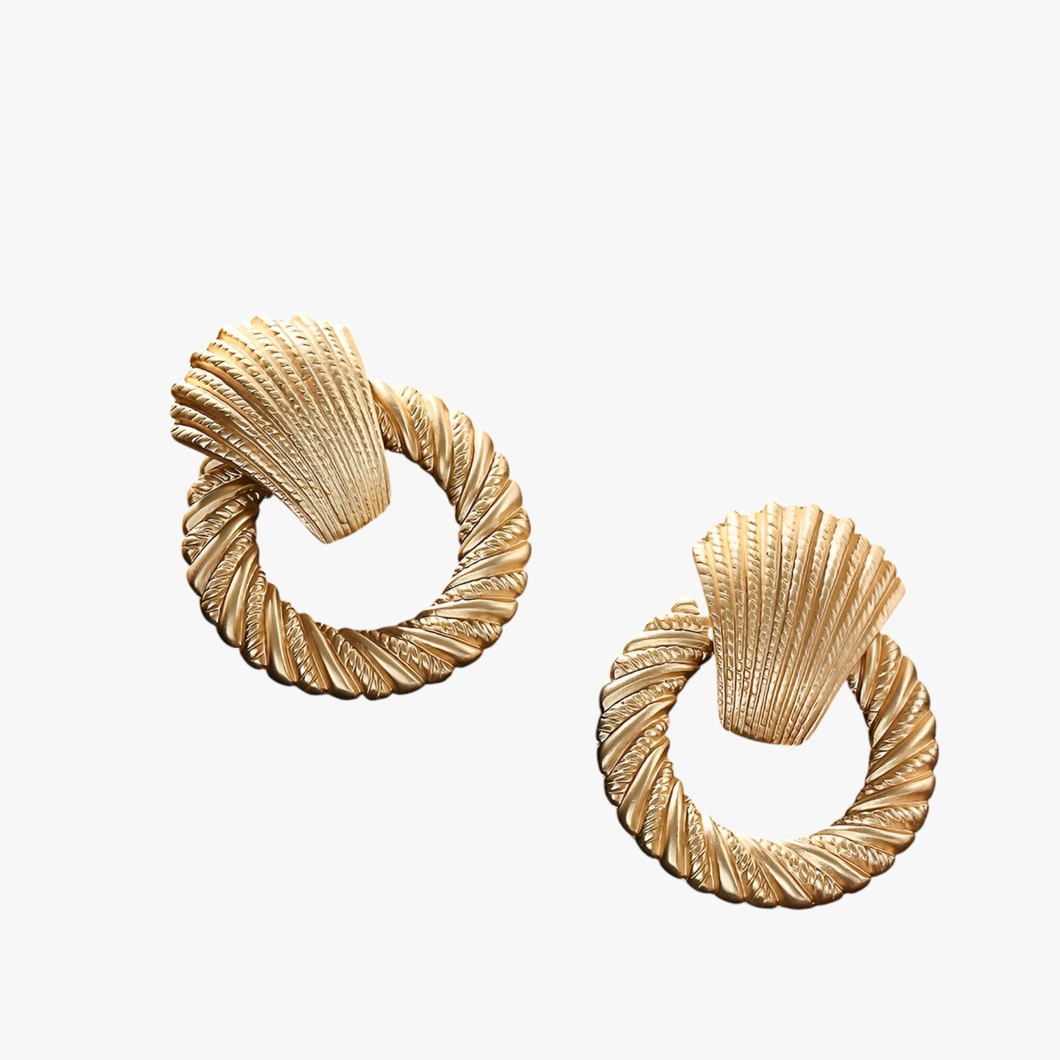 Irene | Eleganza senza piercing – Orecchini pendenti a clip - Oro MARRONE - EARRINGS New Fashion Earrings womens earring - Concept Palermo