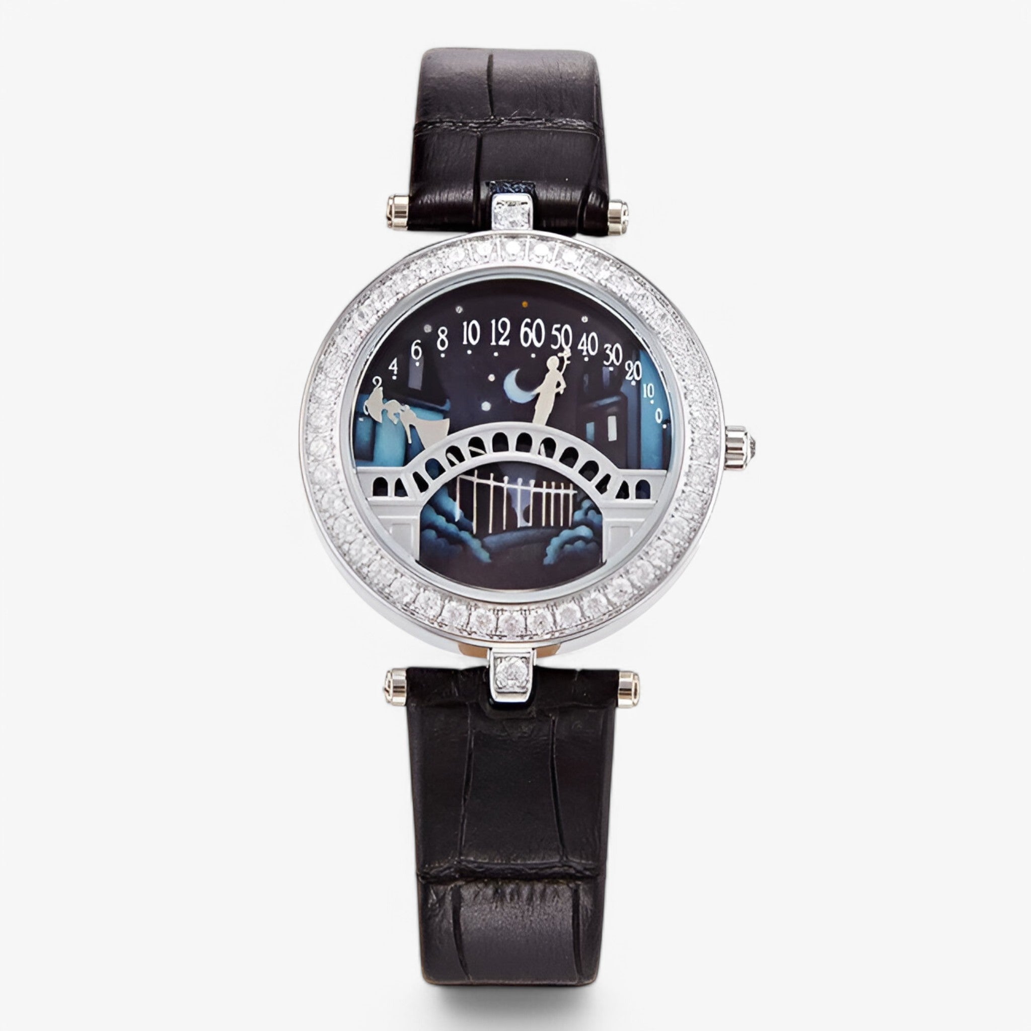 Deborah | Orologio da donna elegante e leggero con quadrante artistico - Nera - female watch watch for women - Concept Palermo