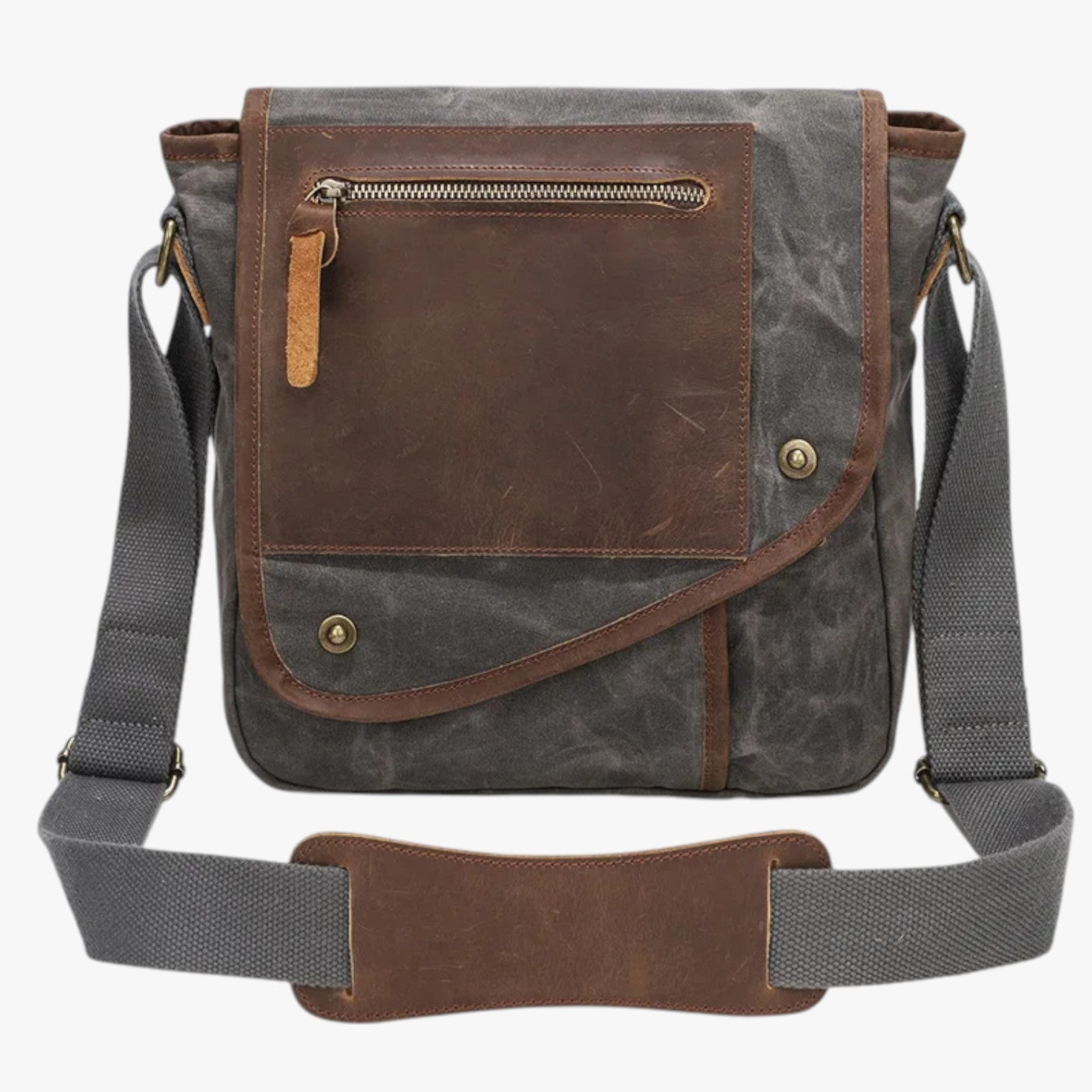 Alex | Borsa a tracolla vintage antifurto e impermeabile - Grigio - bag Bags bags for men mens bag Shoulder & Crossbody Bags - Concept Palermo