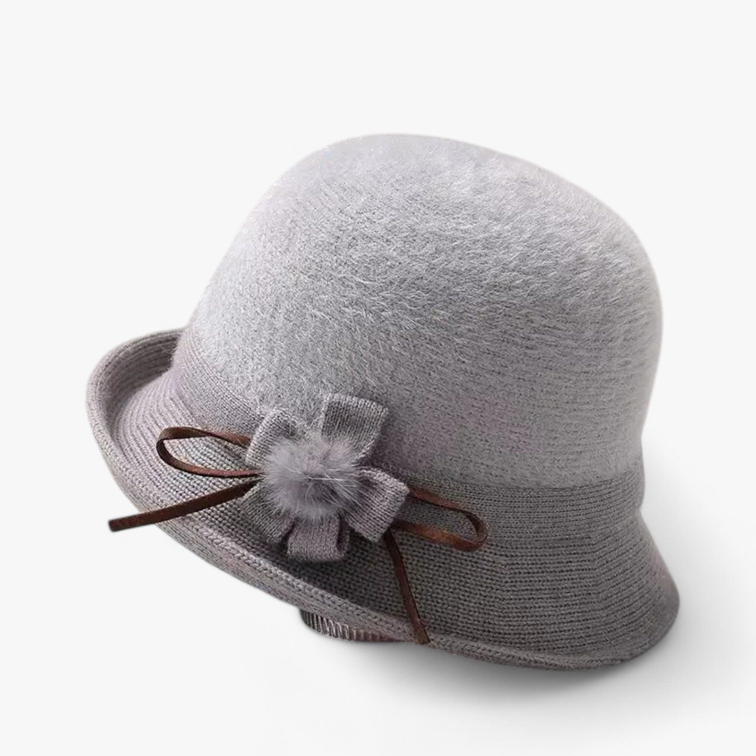 Mathilde | Elegante cappello in lana per donne – calore e stile - Grigio 56-58cm - hat Hat for girls women hat - Concept Palermo