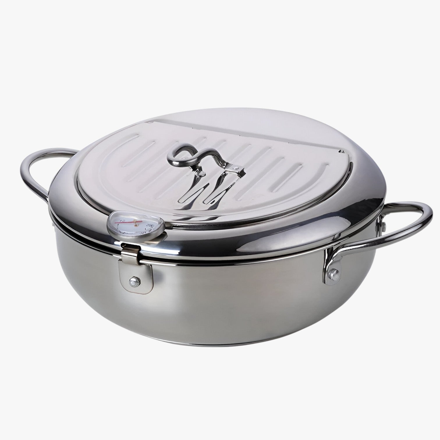 Brady | Friggitrice in acciaio inossidabile – Cottura precisa con termometro integrato - Argento - Kitchen kitchen accessory kitchen tools - Concept Palermo