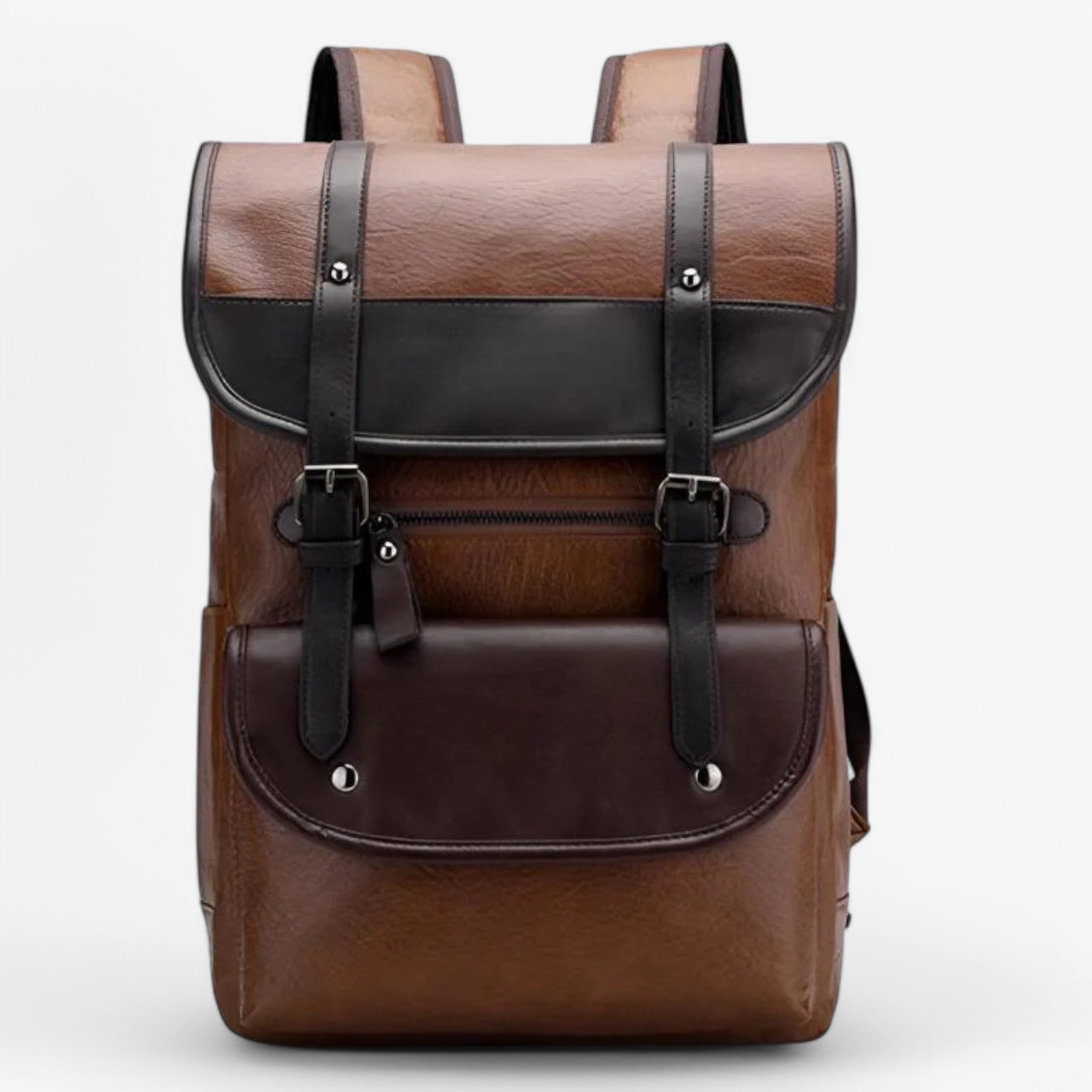 Bruno | Zaino Elegante e Funzionale in Pelle Marrone - - - Concept Palermo