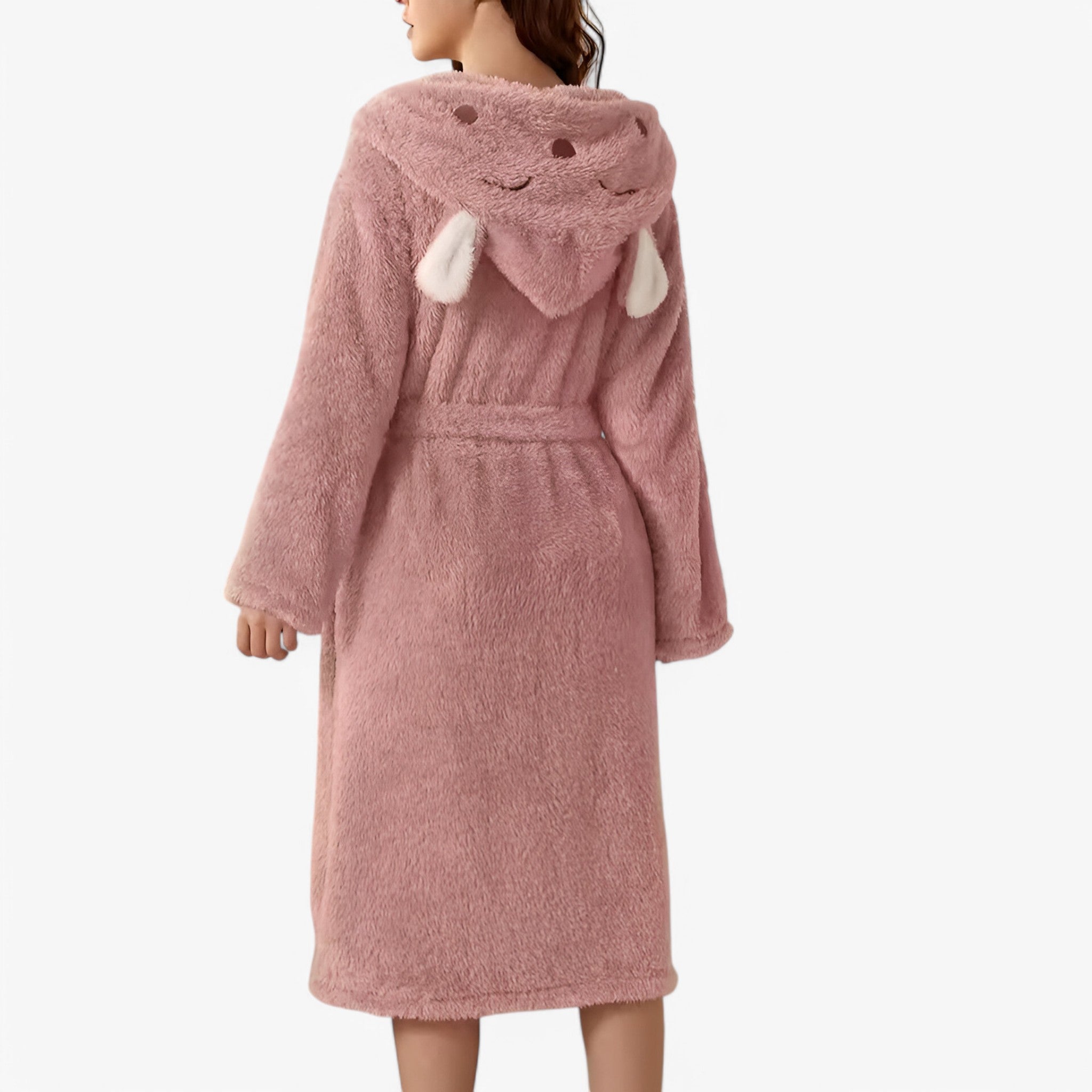 Luna | Morbido Accappatoio con Orecchie di Coniglio - Rosa - - Concept Palermo