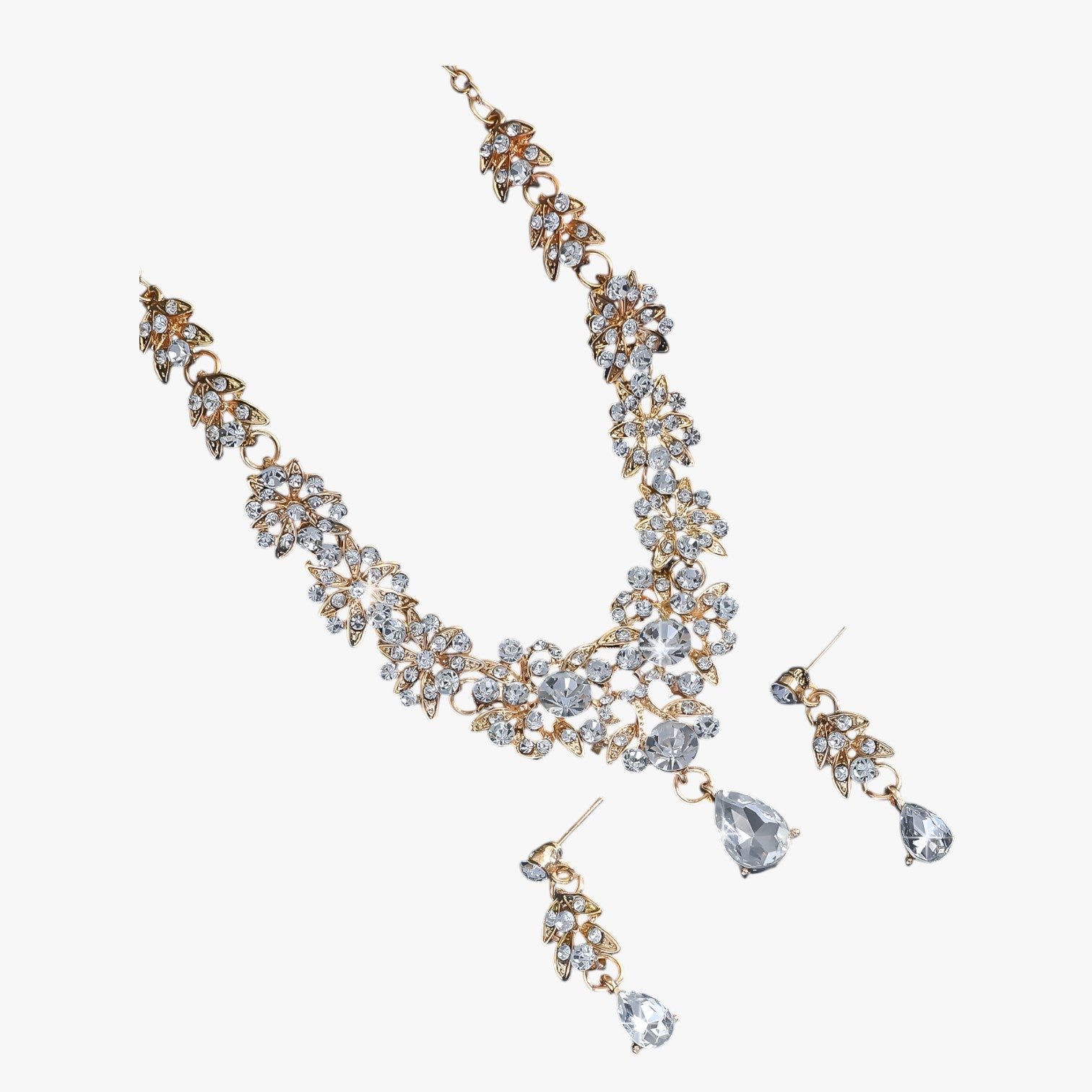 Diana | Elegante set di gioielli in cristallo rosso per matrimoni e feste - - elegant womens necklaces necklace NECKLACES Necklaces for Women - Concept Palermo