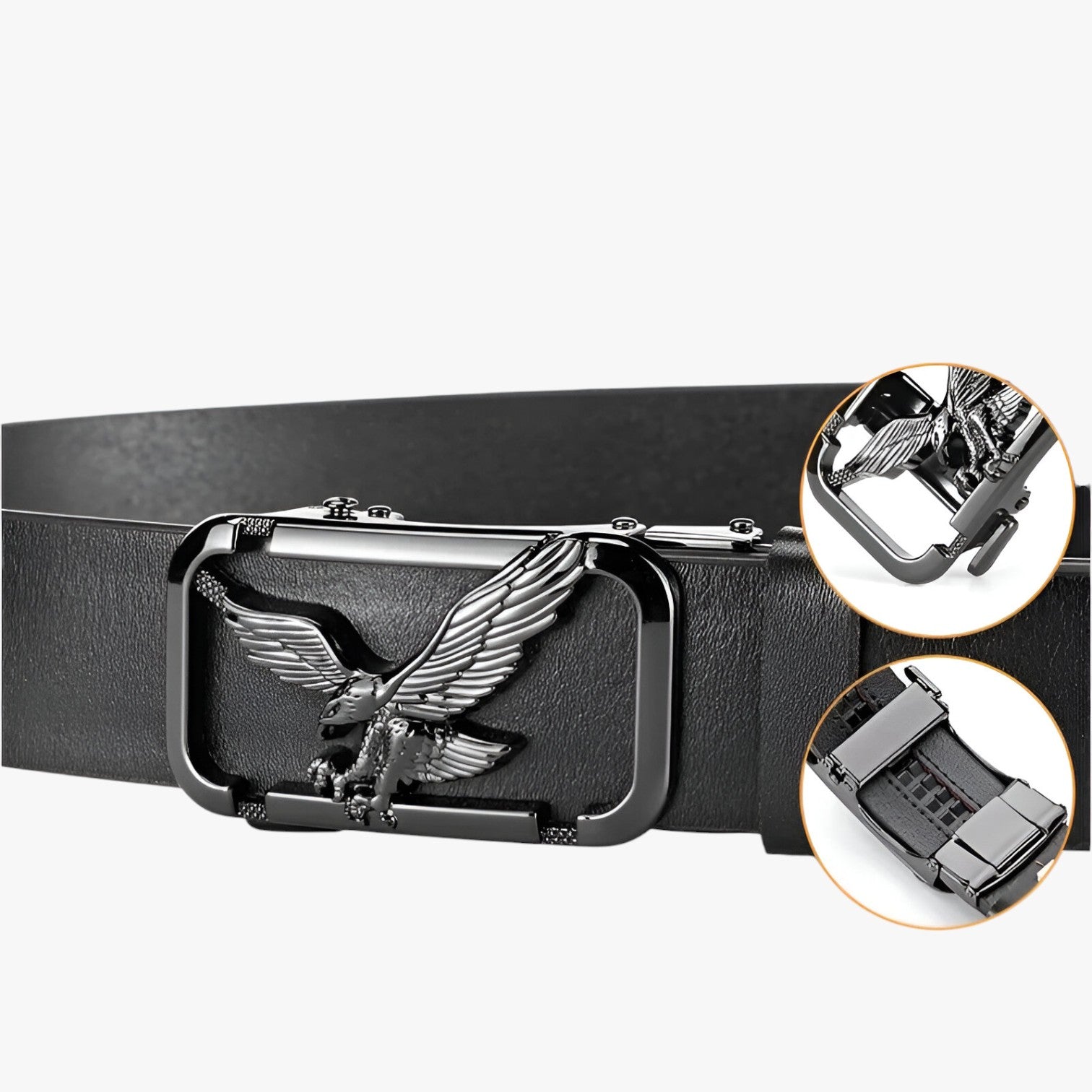 Atlas | Stile Fiero Cintura in Vera Pelle con Fibbia Aquila - - Belts belts for men Mens belt - Concept Palermo