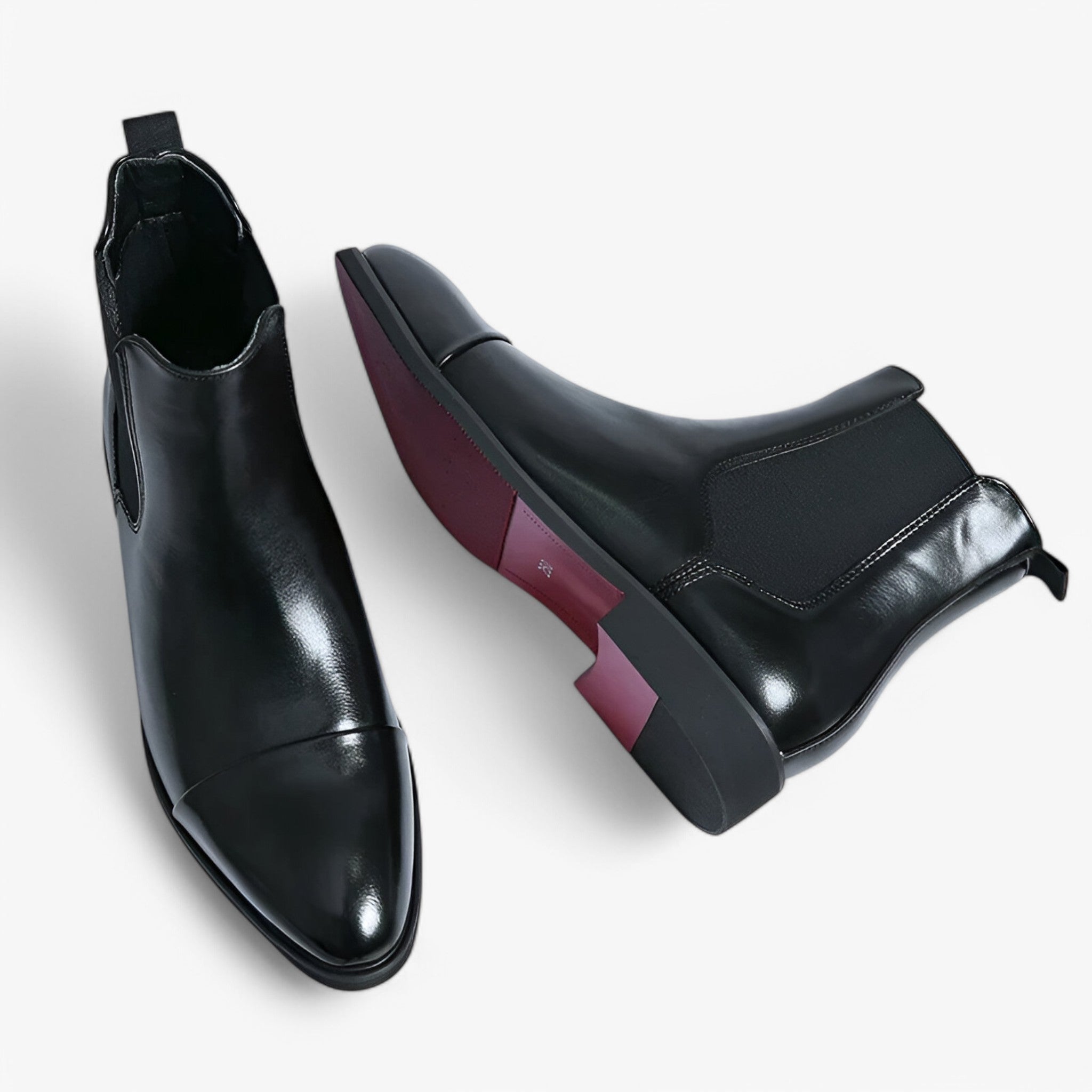 Annibale | Stivali Chelsea in vera pelle - Nero Jet - - Concept Palermo