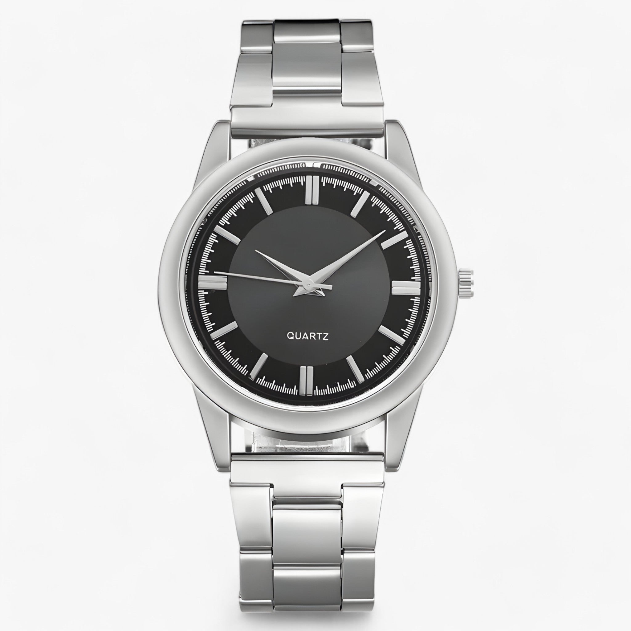 Noah | Quarzo Classico - Senza Tempo & Versatile - Argento Nero - - Concept Palermo