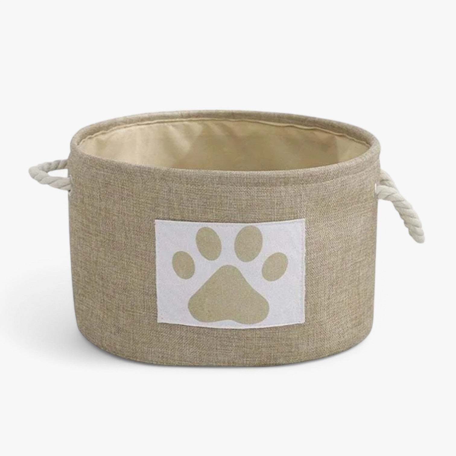 Beatrix | Cesto per giocattoli pieghevole con maniglia in legno elegante - - dog DOG SUPPLIES - Concept Palermo