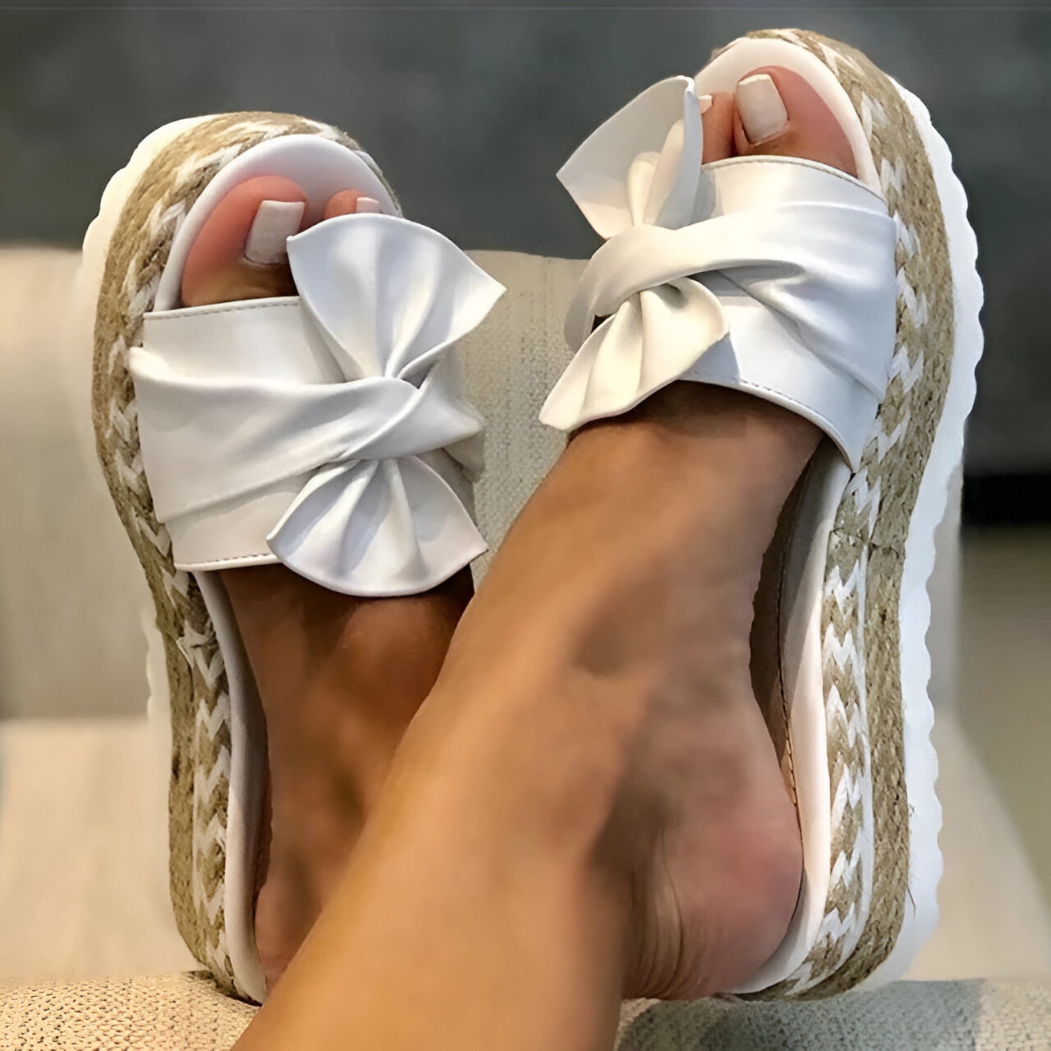 Sarah - Sandali Rosa Pastello da Donna - Bianco - comfy sandals fashion sandals must-have sandals sandals - Concept Palermo