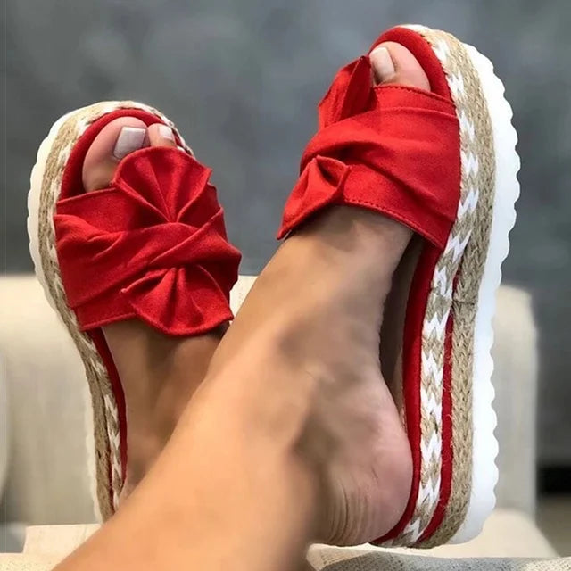 Sarah - Sandali Rosa Pastello da Donna - Rosso - comfy sandals fashion sandals must-have sandals sandals - Concept Palermo