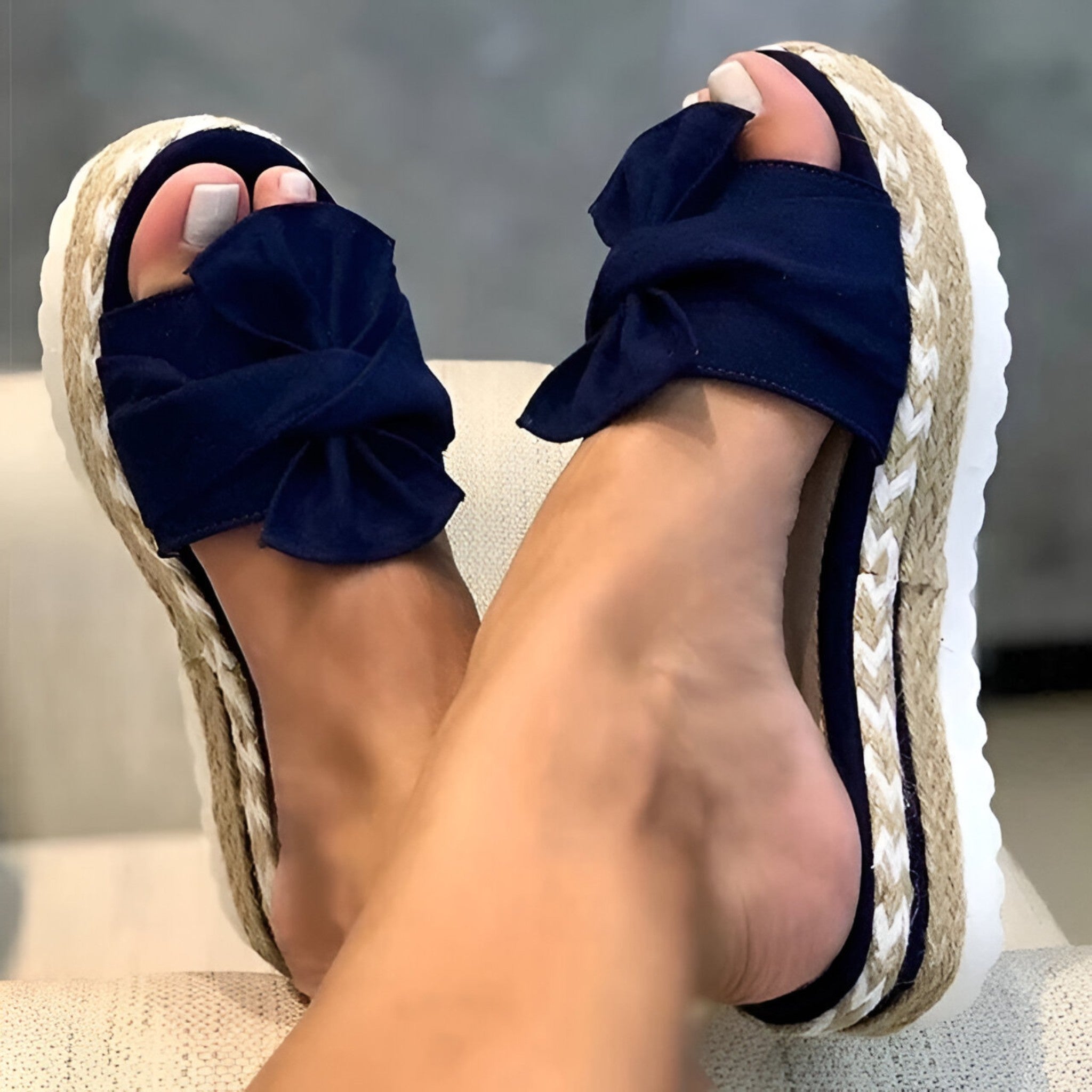 Sarah - Sandali Rosa Pastello da Donna - Blu - comfy sandals fashion sandals must-have sandals sandals - Concept Palermo