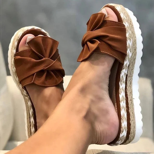 Sarah - Sandali Rosa Pastello da Donna - Marrone - comfy sandals fashion sandals must-have sandals sandals - Concept Palermo