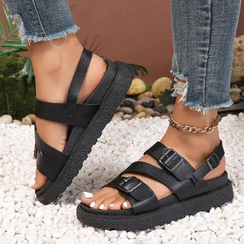 Amel™ - Sandali vegani in lona per l'estate - - Footwear sandal women - Concept Palermo