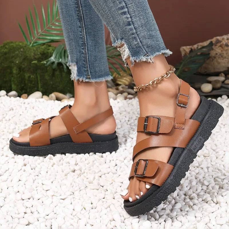 Amel™ - Sandali vegani in lona per l'estate - - Footwear sandal women - Concept Palermo