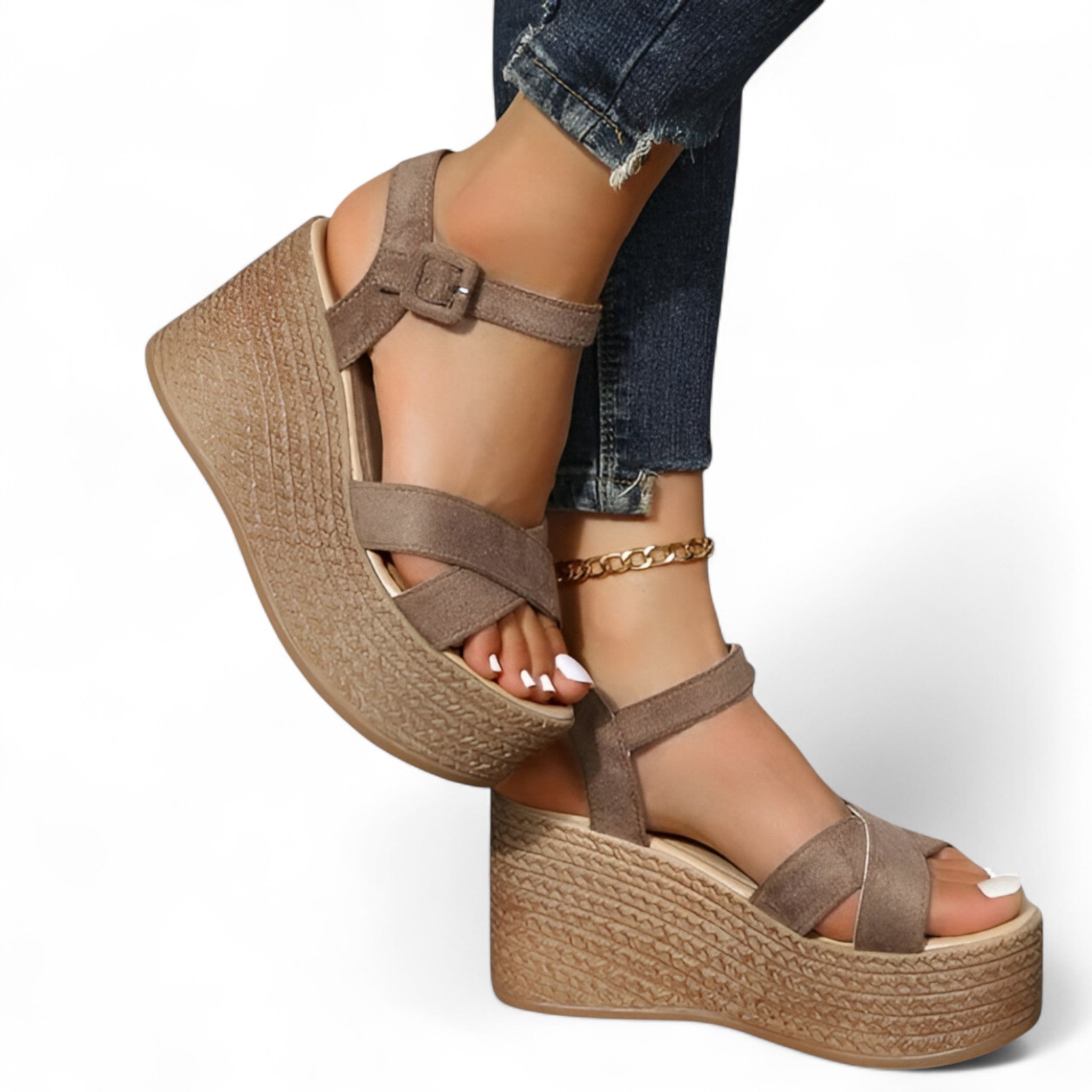 Iris | Sandali con zeppa – Eleganti e comodi