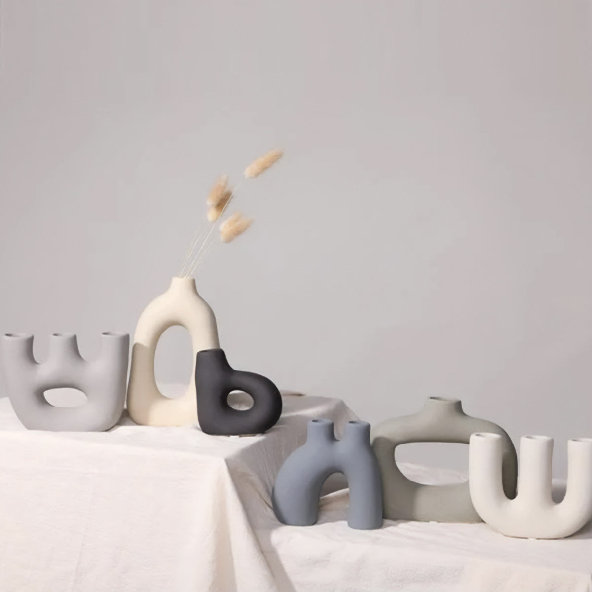 Vasi in ceramica opaca sofisticati | Decorazioni da tavolo senza tempo e stilose - - Decor Flowerpots Vases - Concept Palermo