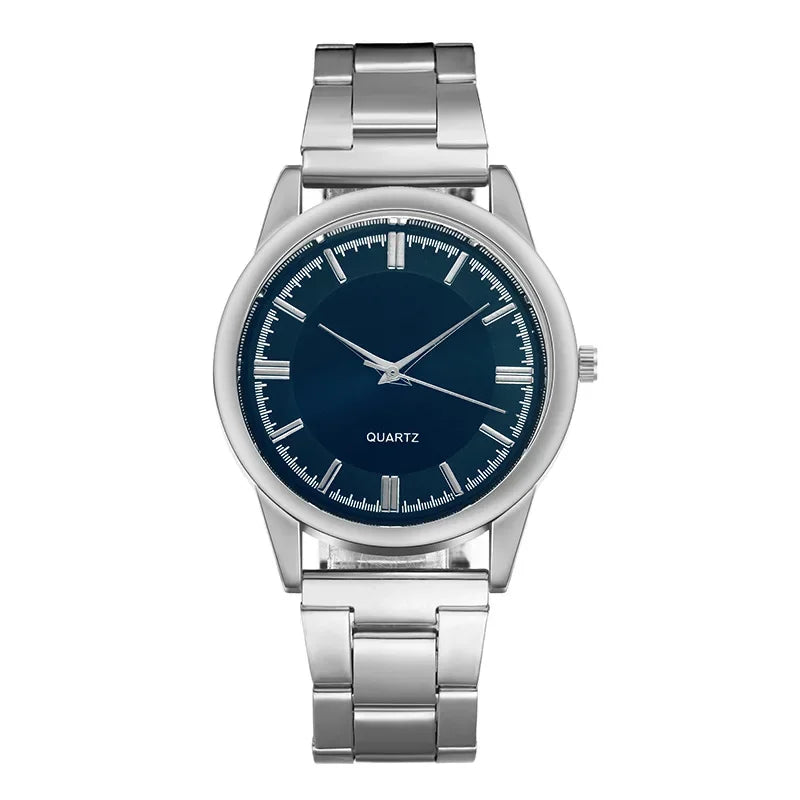 Fritz | Orologio al quarzo classico - Design elegante in acciaio inossidabile - Silver Blå - - Concept Palermo