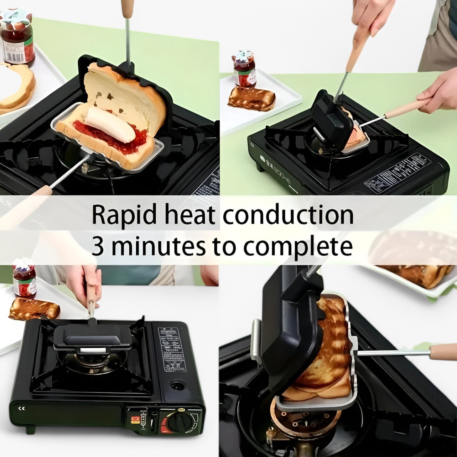 Donie | Padella per panini antiaderente doppia faccia – Toast perfetti - - Kitchen kitchen accessory kitchen tools - Concept Palermo
