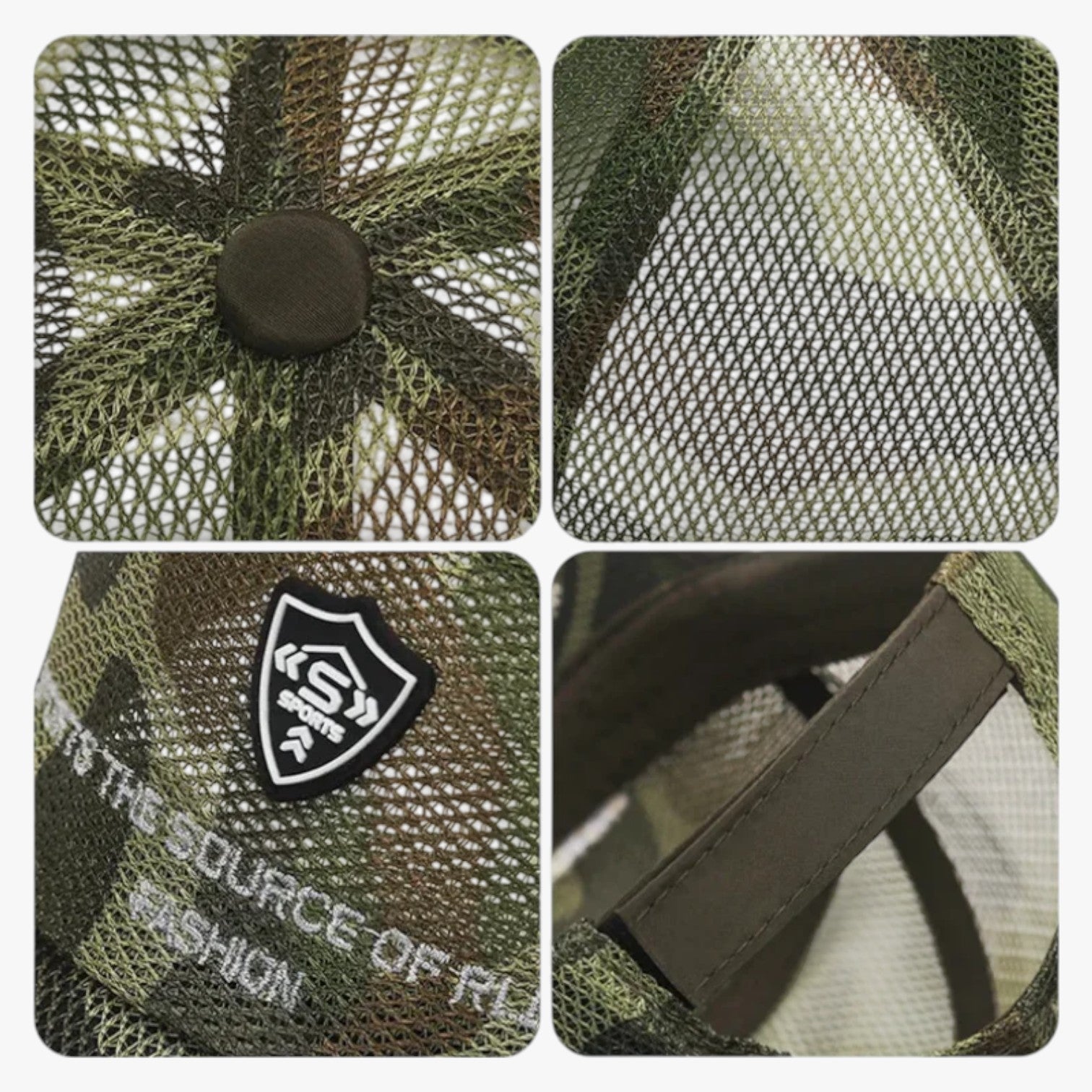 Brady | Cappello Sportivo Estivo Traspirante con Visiera Jungle - - Baseball caps caps mens cap - Concept Palermo