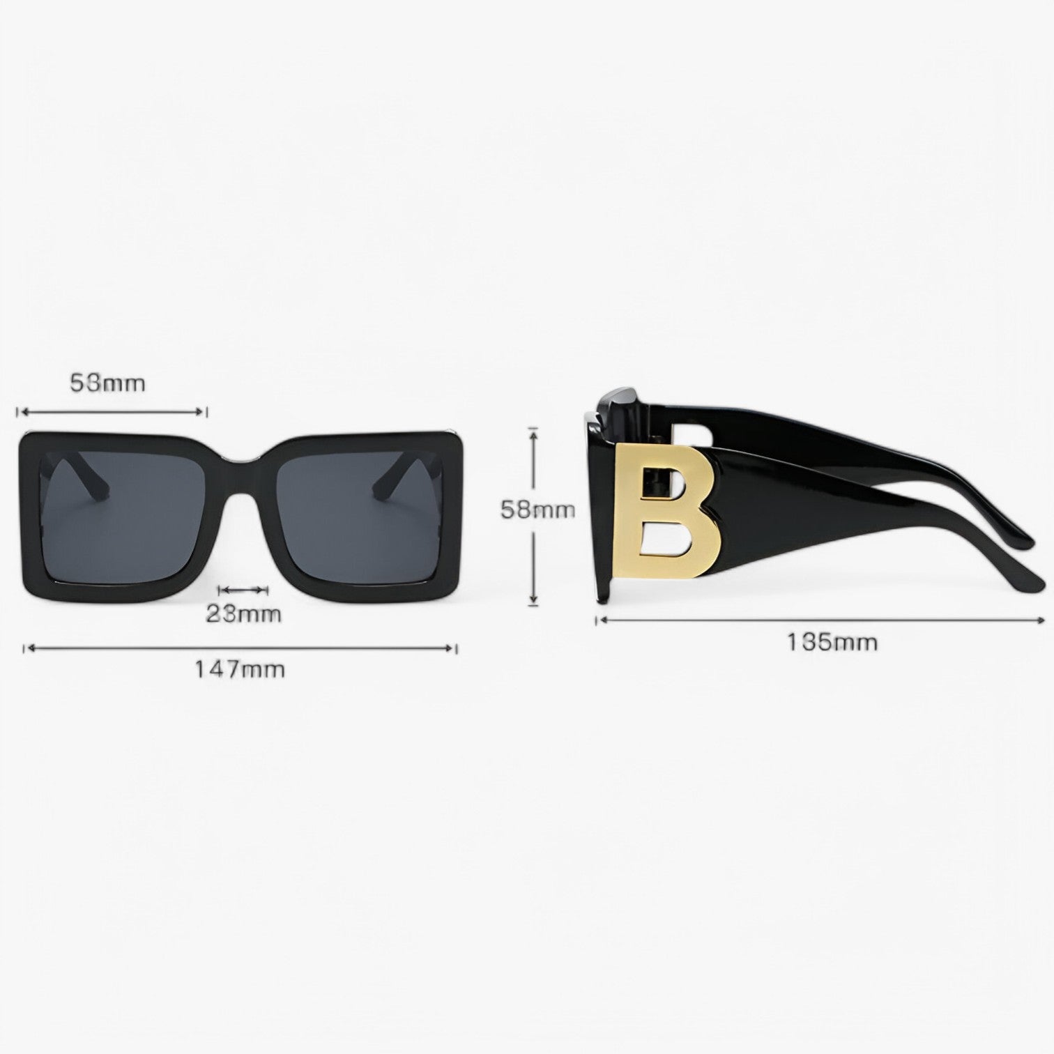 Veda | Audace e stiloso - Occhiali da sole oversized con protezione UV400 - - Fashion Sunglasses polarized sunglasses women Sunglasses - Concept Palermo