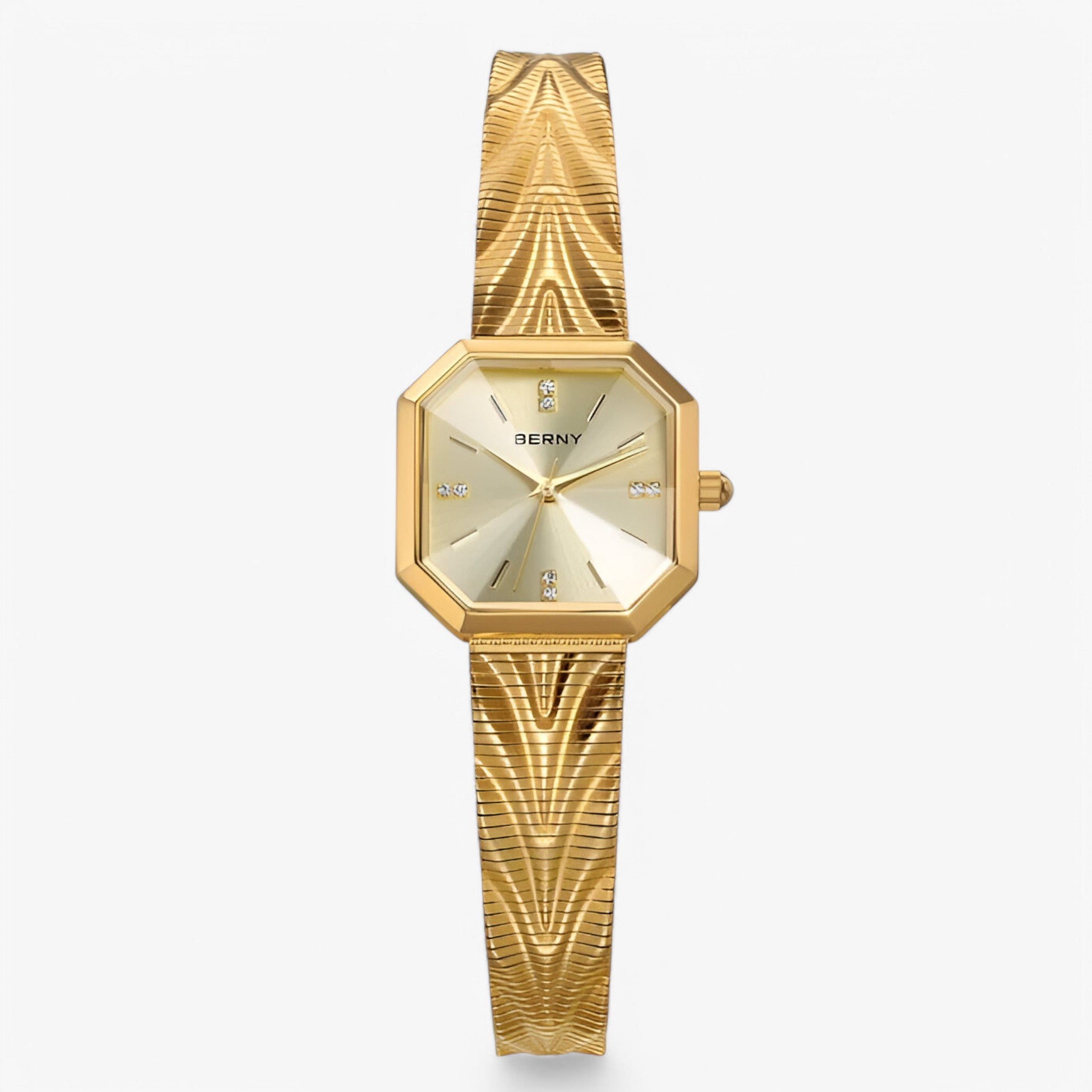 Elisa | Orologio ottagonale in oro di lusso - Oro giallo - female watch watch for women - Concept Palermo