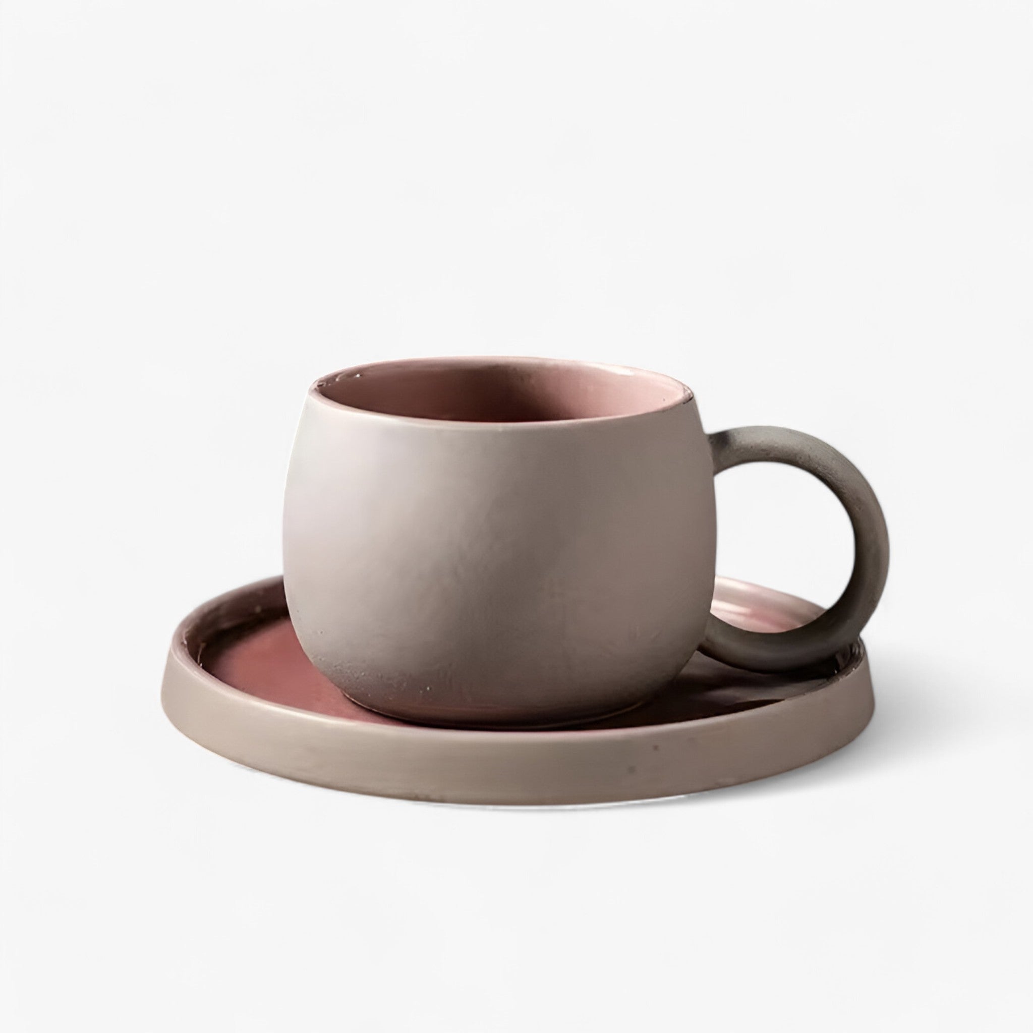Sora | Set da caffè espresso giapponese minimalista con tazza e piattino - sabbi rosa 201-300ml - - Concept Palermo