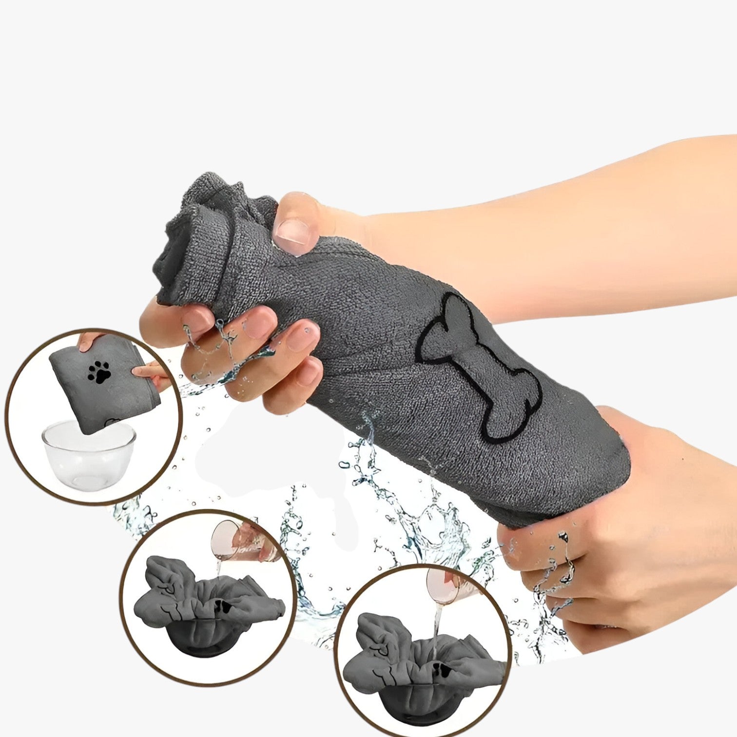 Rex | Asciugamano in Microfibra ad Asciugatura Rapida per Cani e Gatti - - pet pet accessories PET SUPPLIES - Concept Palermo