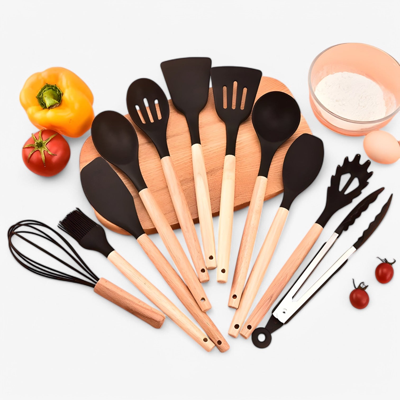 Triana | Set di accessori da cucina in silicone – resistente al calore, antiaderente e durevole - - Kitchen kitchen accessory kitchen tools - Concept Palermo