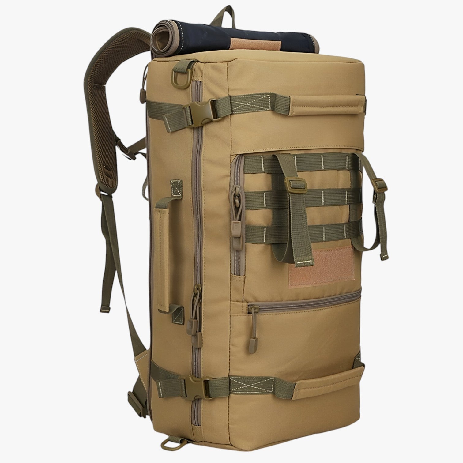Bernardo | Ampio zaino da trekking da 50L per campeggio, escursionismo e alpinismo - Khaki - Backpacks bag mens bag - Concept Palermo