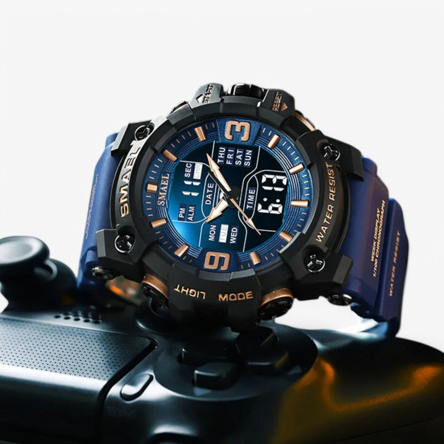 Janos | Orologio sportivo – display LED, impermeabile e doppia visualizzazione dell'orario - - mens accessory watch watch for men - Concept Palermo