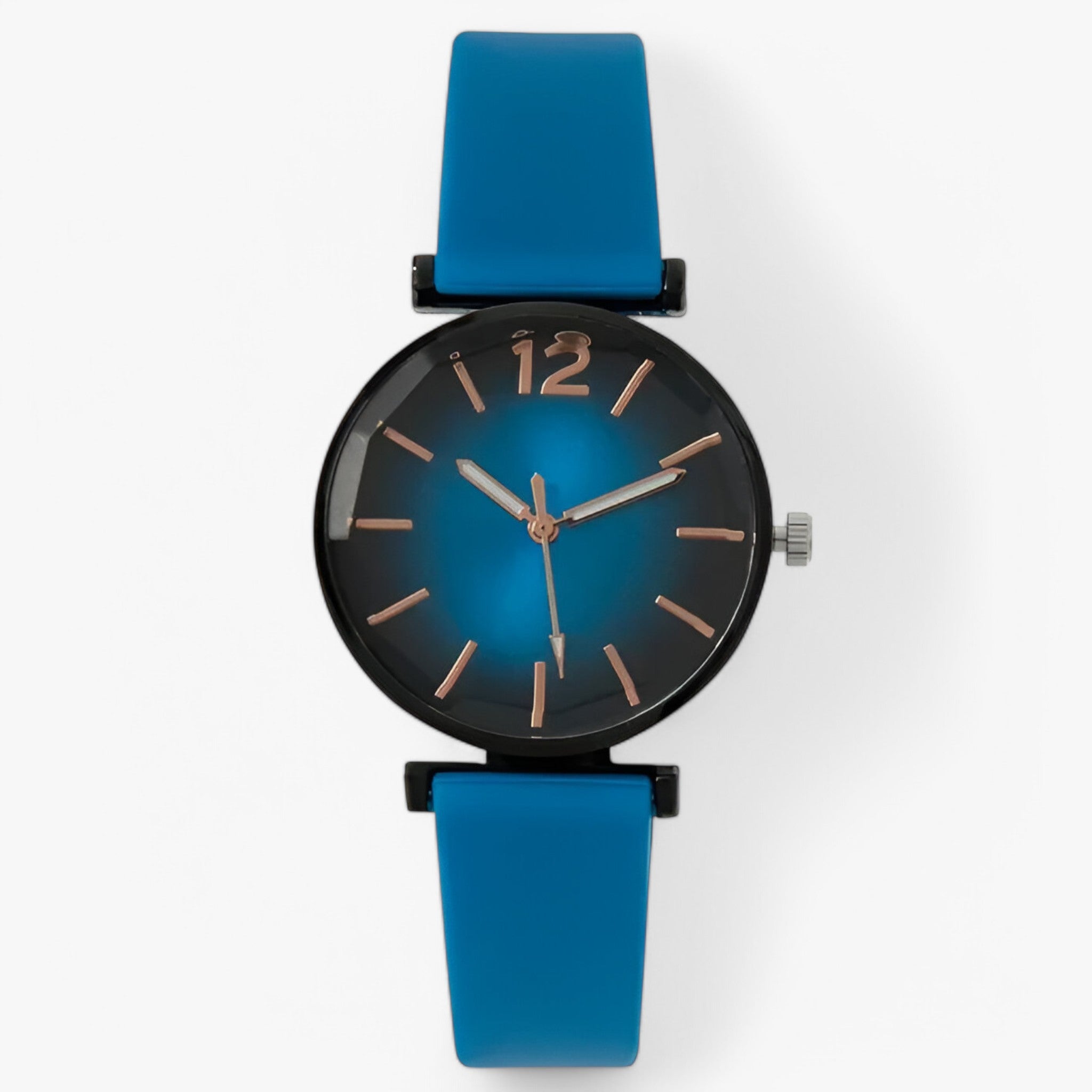 Lena | Orologio sportivo casual con cinturino in silicone - Blu - female watch watch for women - Concept Palermo