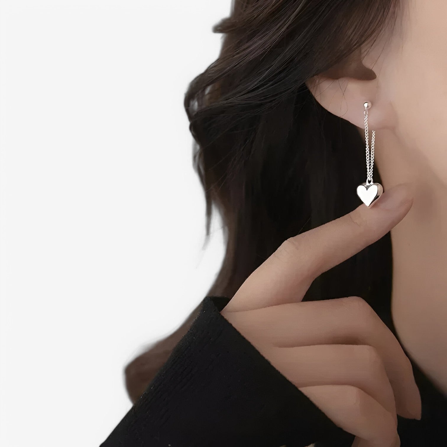 Barbara | Eleganti orecchini a cuore in argento - Stiloso, ipoallergenico e senza tempo - - Accessories Jewelry EARRINGS womens earring - Concept Palermo