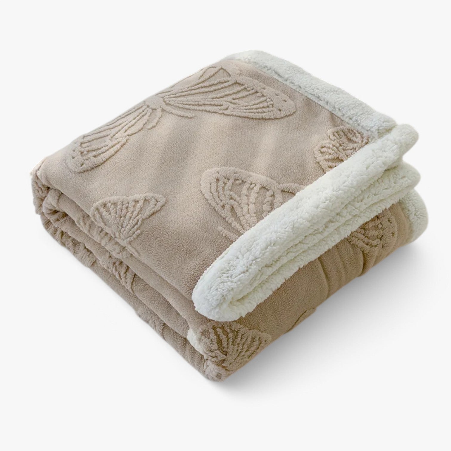 Fenna | Coperta in morbido fleece corallo – Calore & comfort - Marrone chiaro - bedroom Home - Concept Palermo