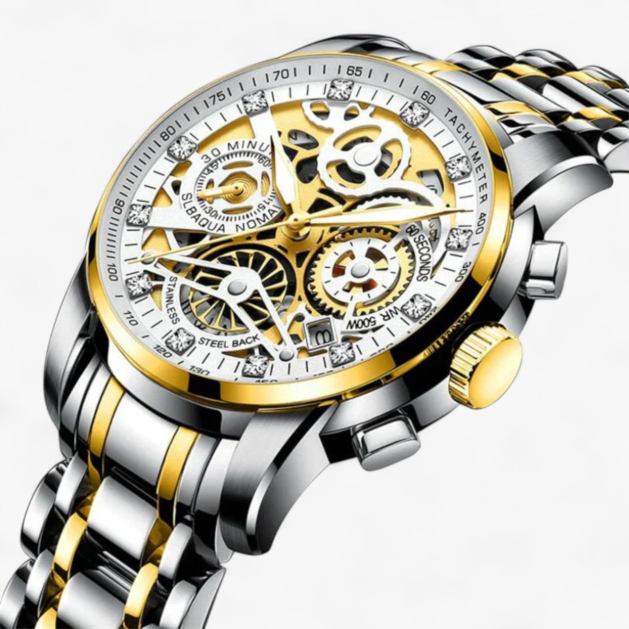 Orologio Skeleton | Orologio da uomo - Argento oro - Watches - Concept Palermo