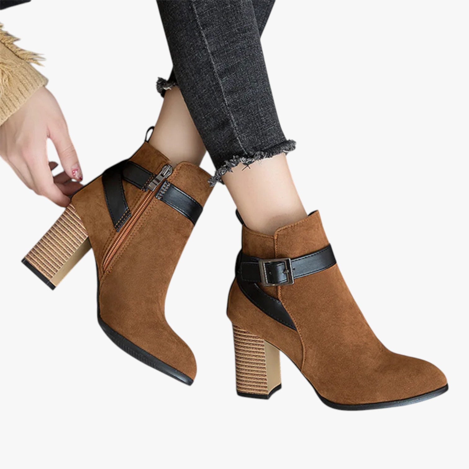 Eberta | Stivali alti da donna con fibbia – Eleganza e comodità per l'autunno/inverno - - BOOTS Boots & Shoes womens boots - Concept Palermo
