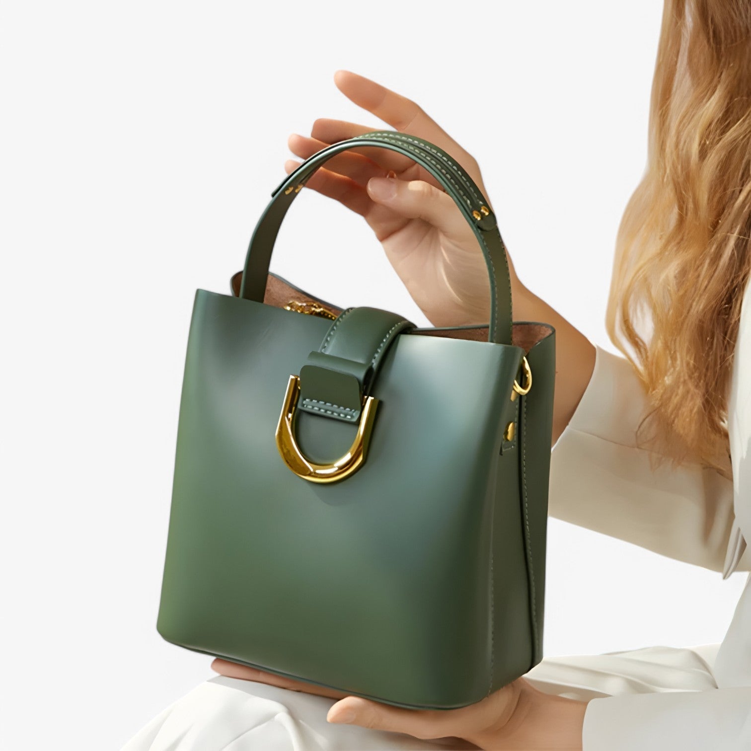 Mildred | Borsa a secchiello Moda – Elegante, Spaziosa e Versatile - - bag Leather Bag Shoulder & Crossbody Bags women bag - Concept Palermo
