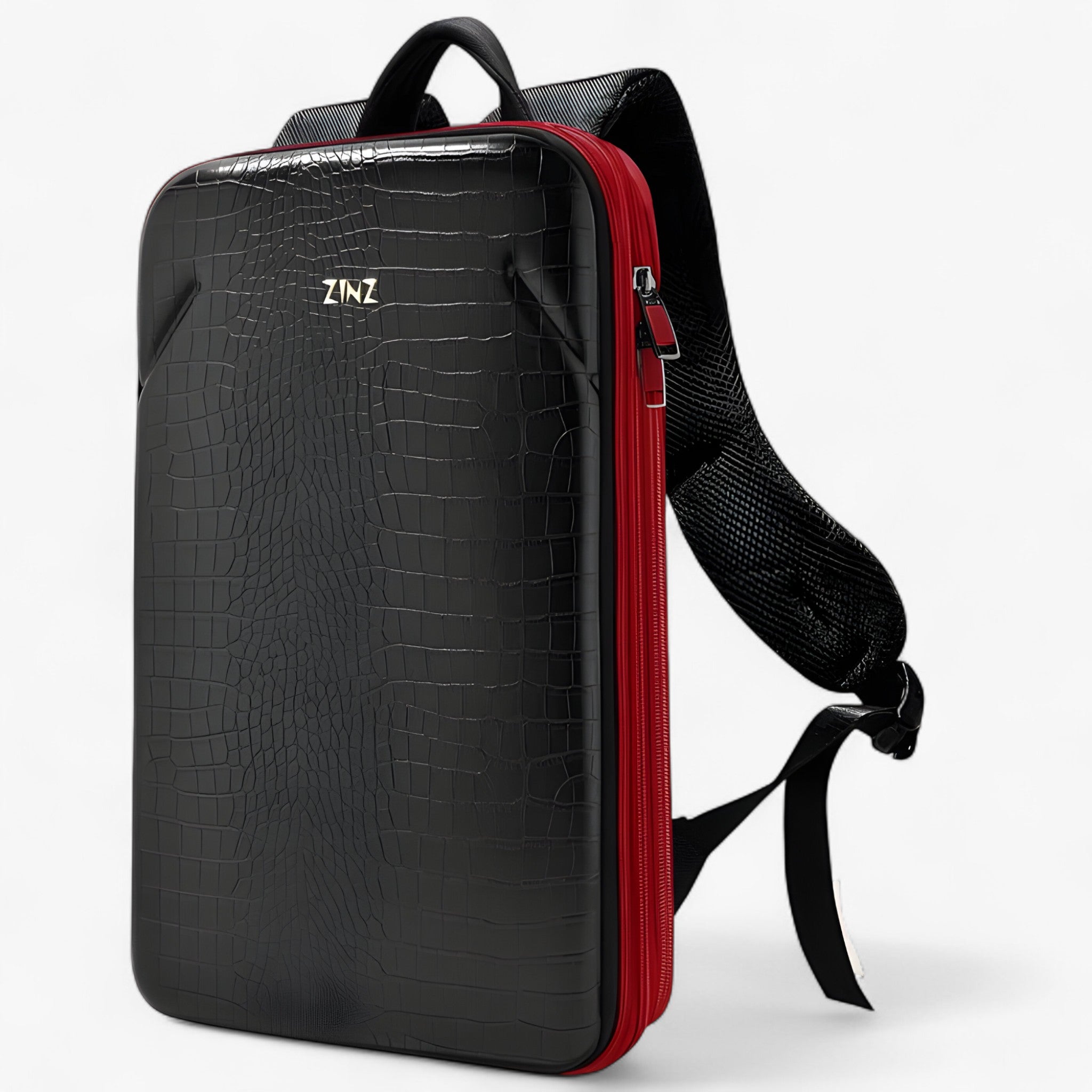 Dublin | Zaino da lavoro espandibile con porta USB - Nero rosso - Backpacks - Concept Palermo