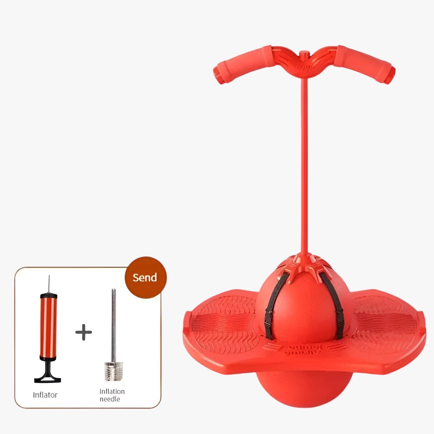 Emory | Primavera più alta, gioca più sicuro – Pallone elastico antiesplosione per bambini - Rosso - toys toys for kids - Concept Palermo