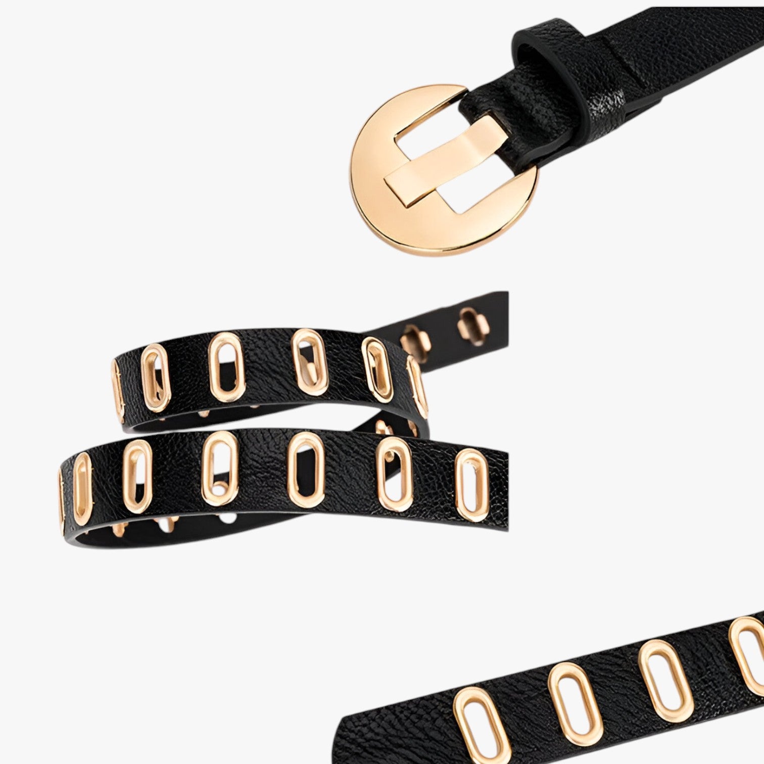 Ellie | Cintura Grunge Donna Regolabile Stile Punk con Fibbia in Lega - - Belts belts for woman waist belt for women Womens belt - Concept Palermo