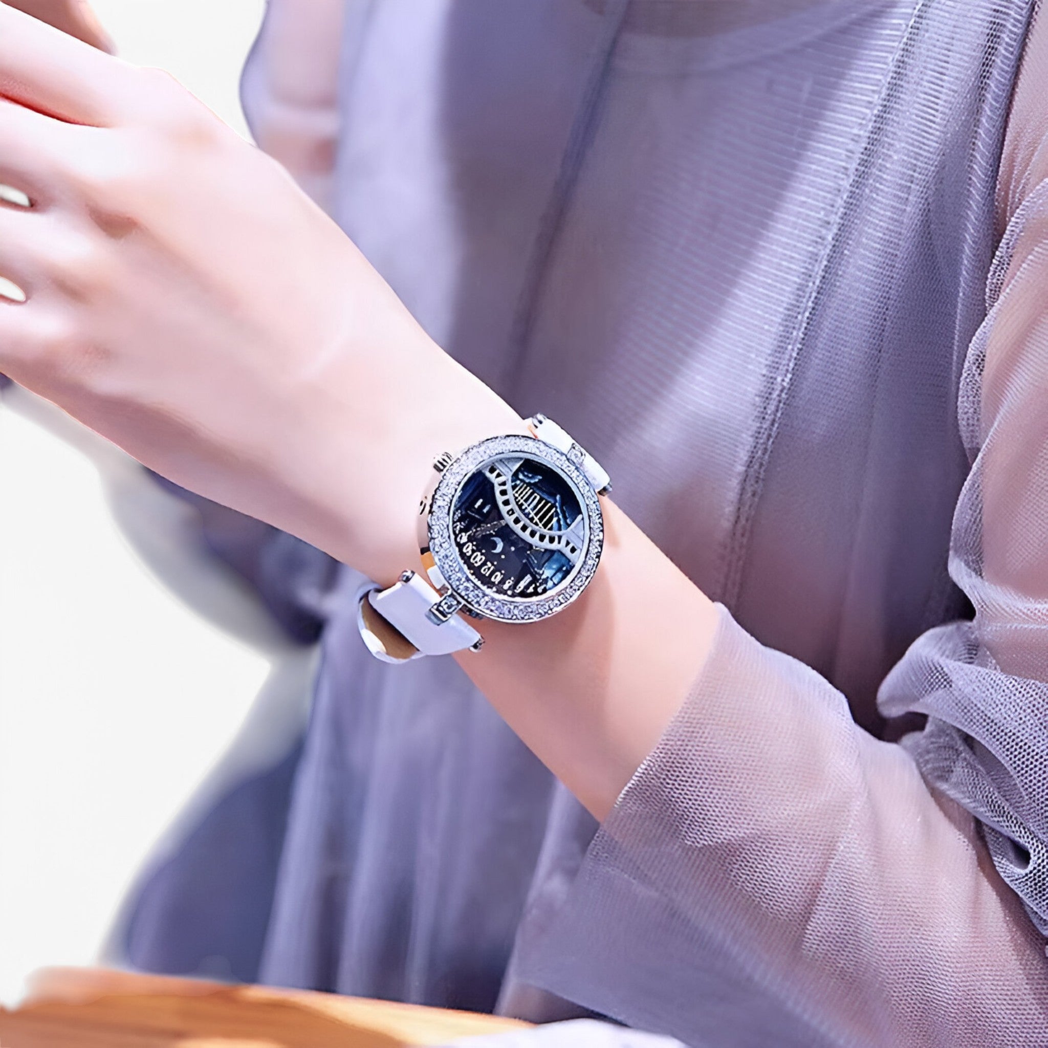 Deborah | Orologio da donna elegante e leggero con quadrante artistico - - female watch watch for women - Concept Palermo