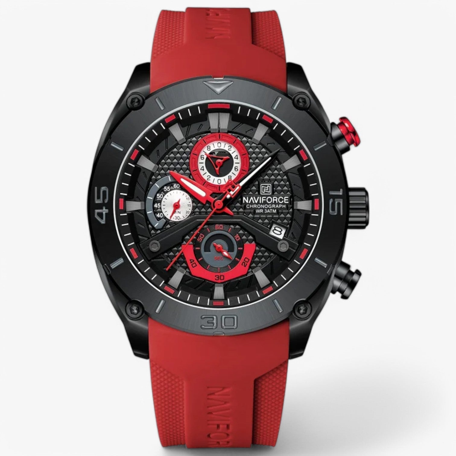 Rene | Tattico e Resistente – Orologio sportivo impermeabile per ogni avventuriero - Rosso - mens accessory watch watch for men - Concept Palermo
