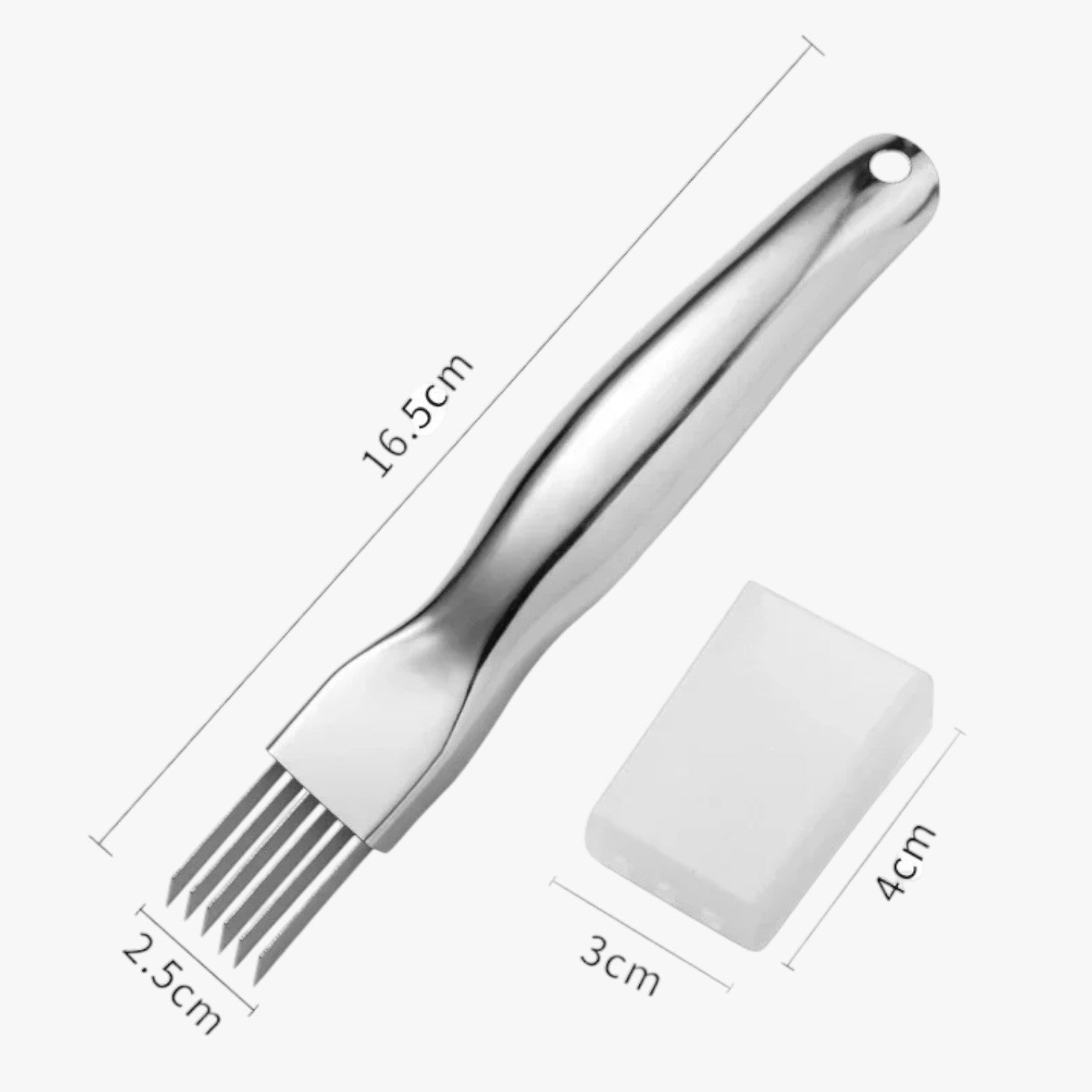 Zaiden | Tagliapuntine Multifunzione 2025 Inox, Affetta Cipolle & Tritaghiaccio in Uno! - - Kitchen kitchen gadgets kitchen tools - Concept Palermo