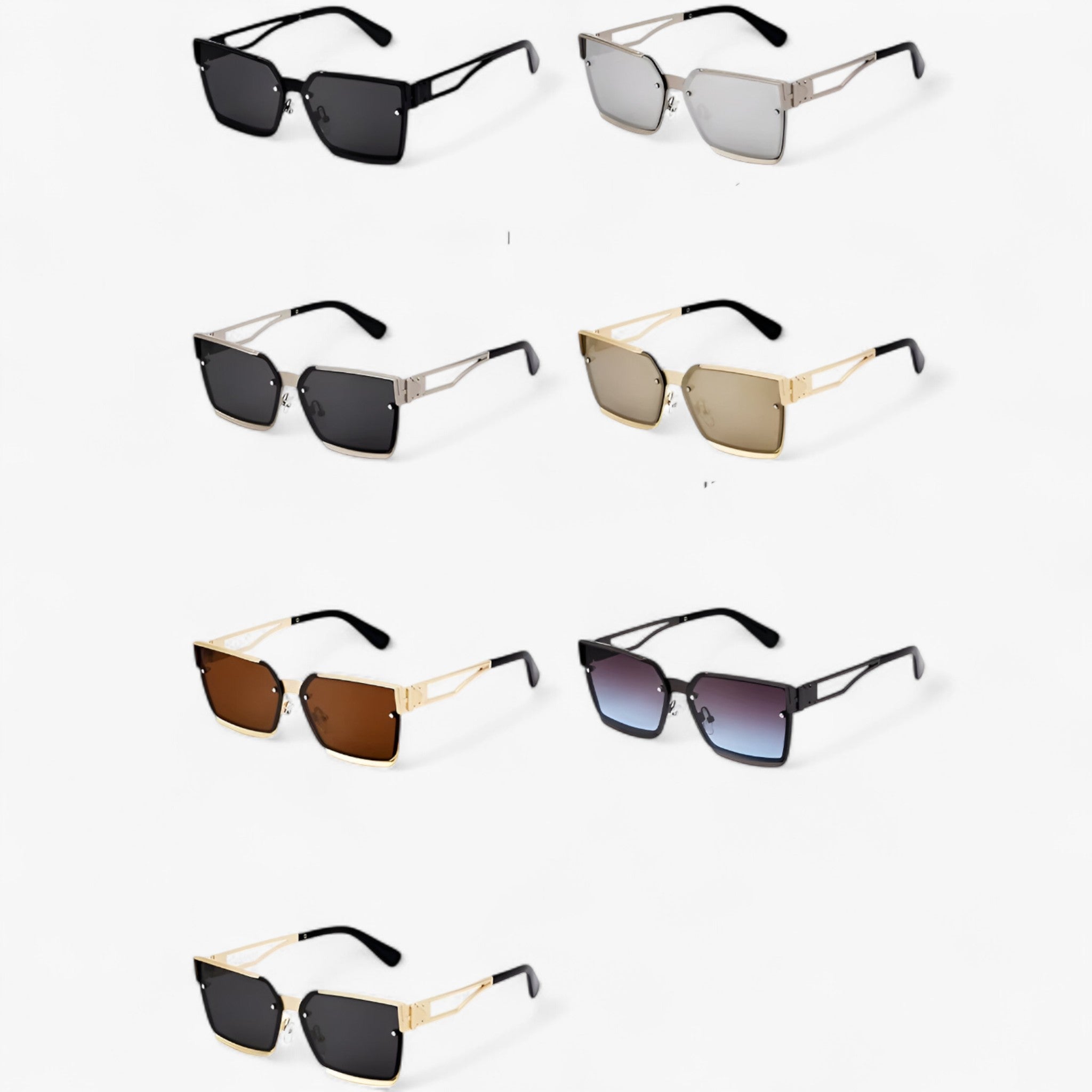 Gregory | Occhiali da sole quadrati vintage punk con montatura in metallo - - Fashion Sunglasses men sunglasses polarized mens sunglasses Polarized man sunglasses Sunglasses sunglasses polarized men - Concept Palermo