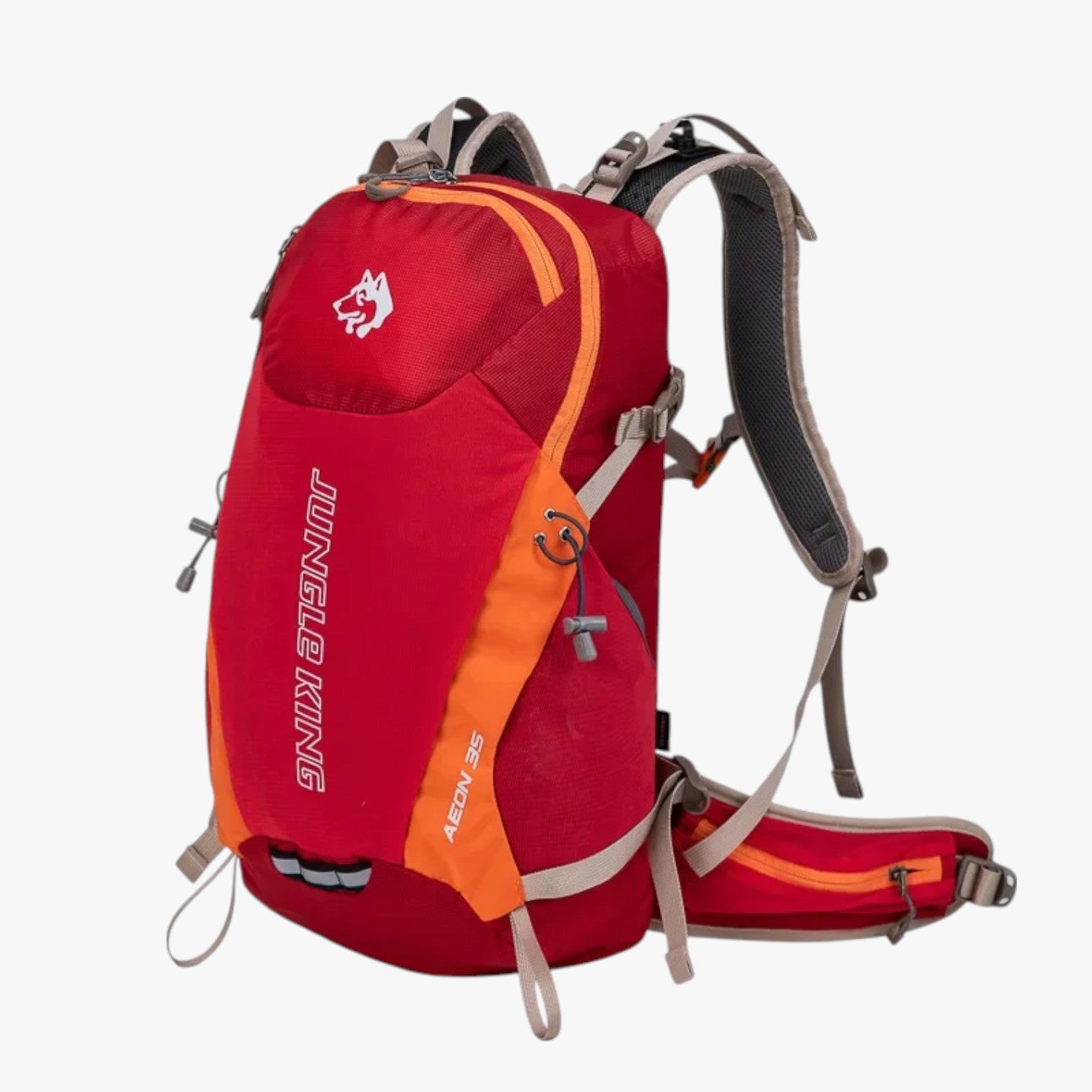 Nico | Zaino Trekking Zanzibar 35L Leggero e Versatile per Escursioni e Viaggi - Rosso 30 - 40L - Bags bags for men men bag mens bag - Concept Palermo