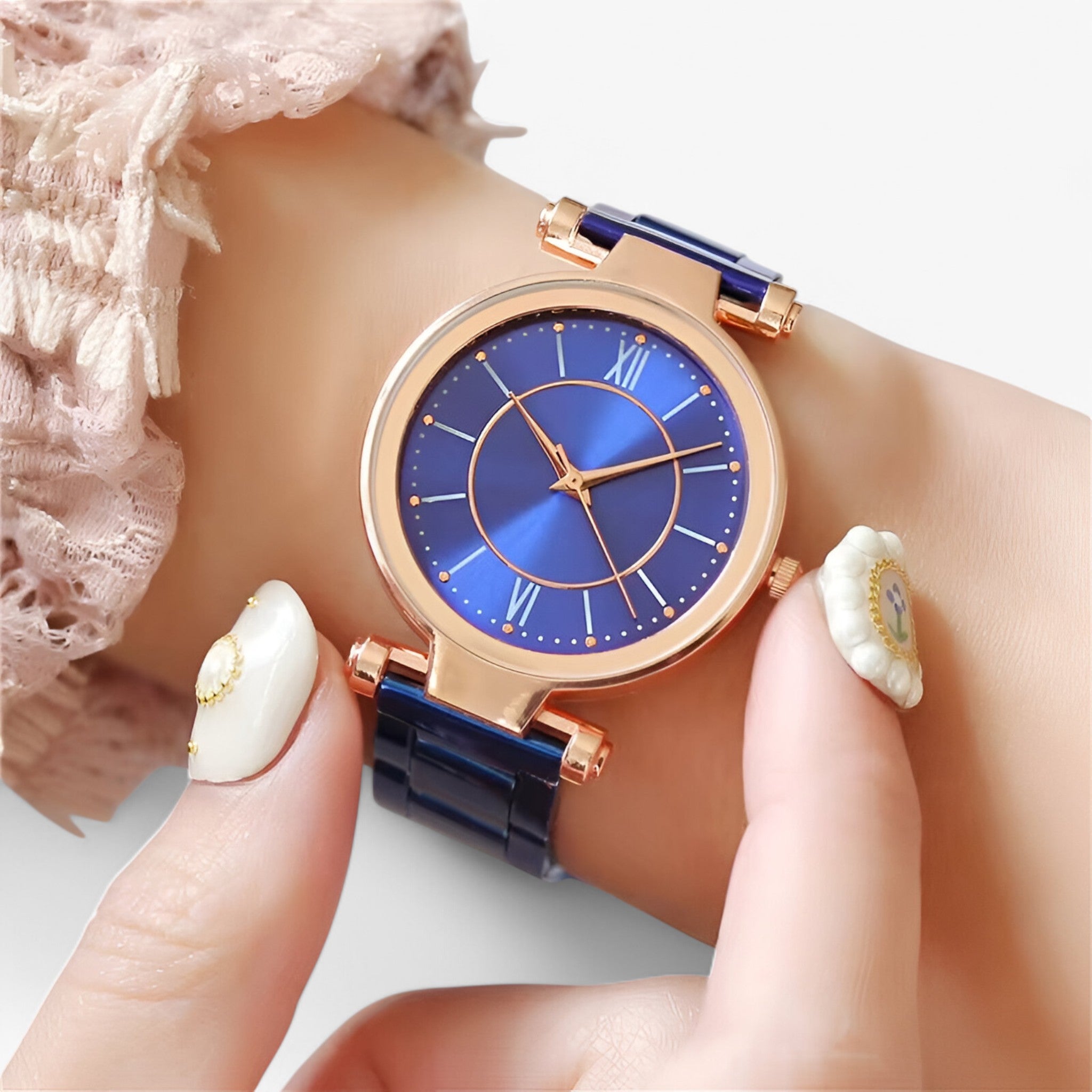 Claudia | Orologio classico in acciaio rosa - - female watch watch for women - Concept Palermo